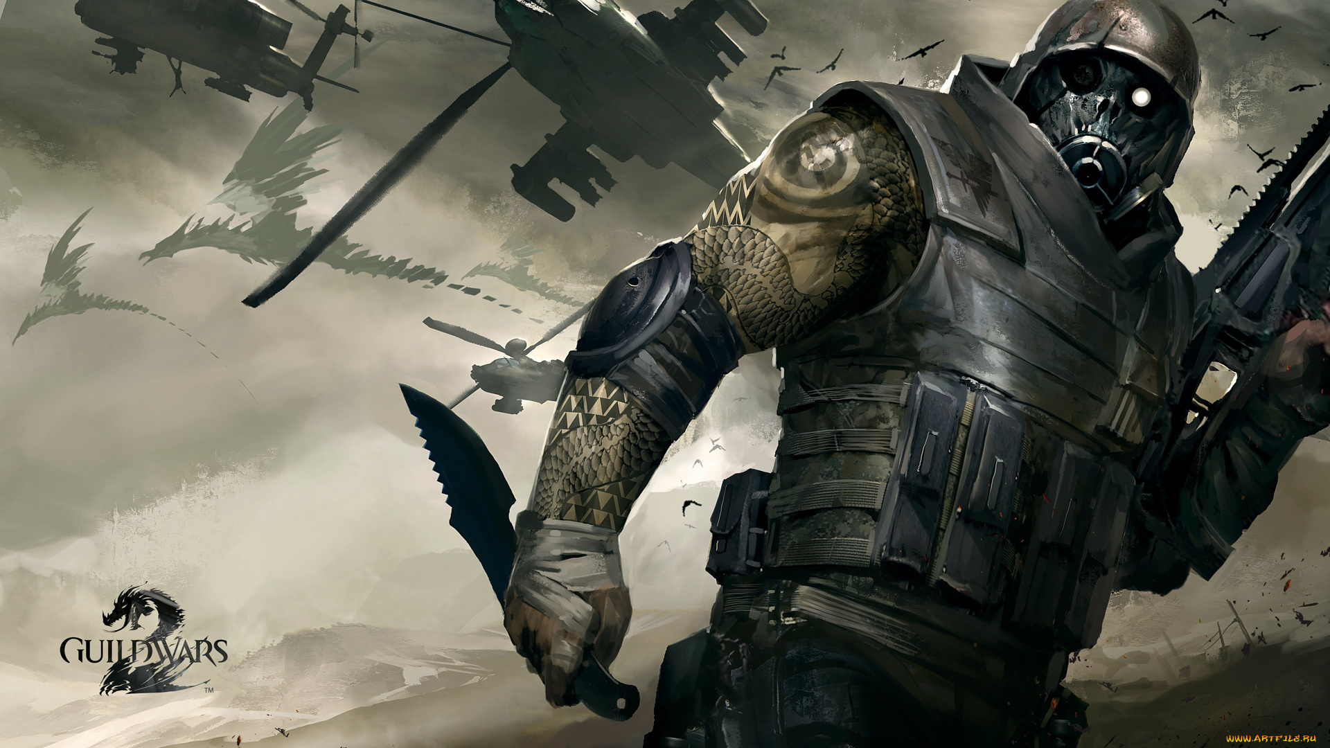 видео, игры, guild, wars, 2