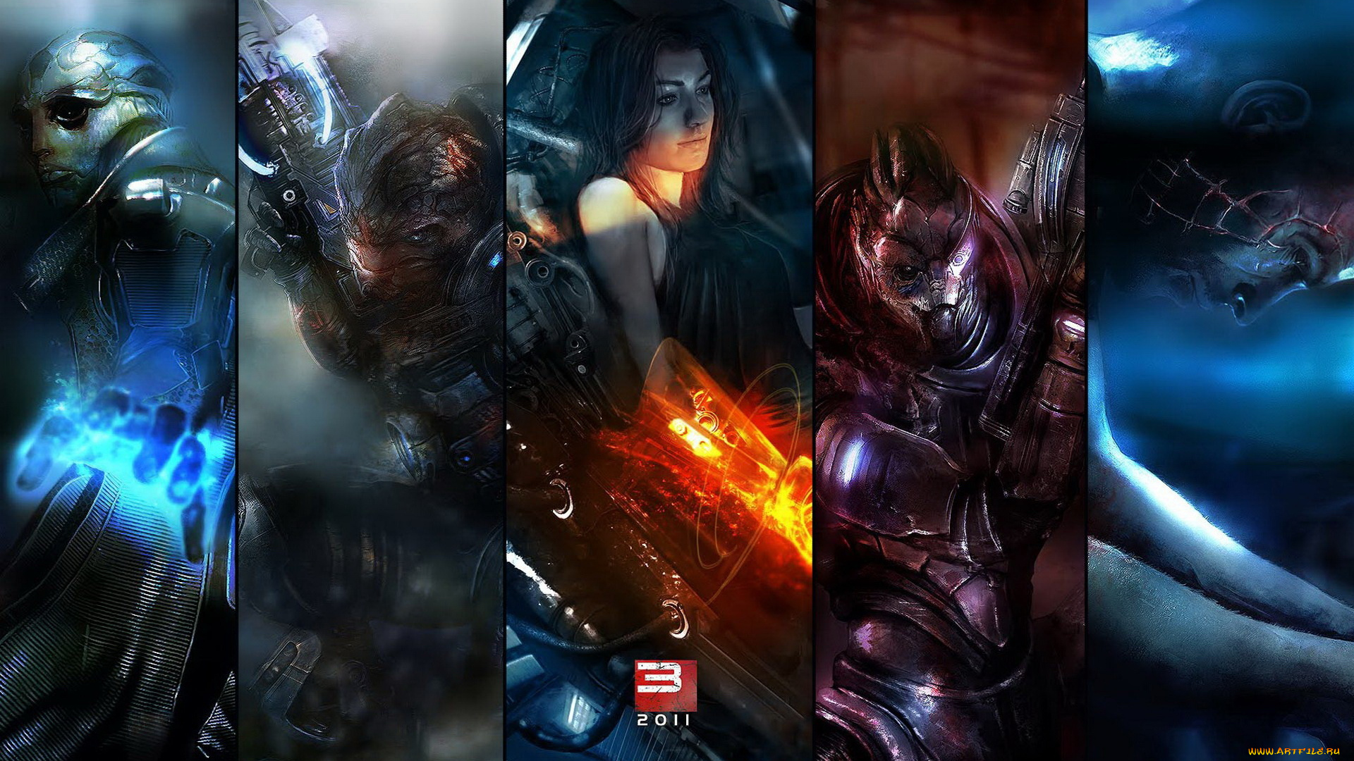 видео, игры, mass, effect, монстры, девушка