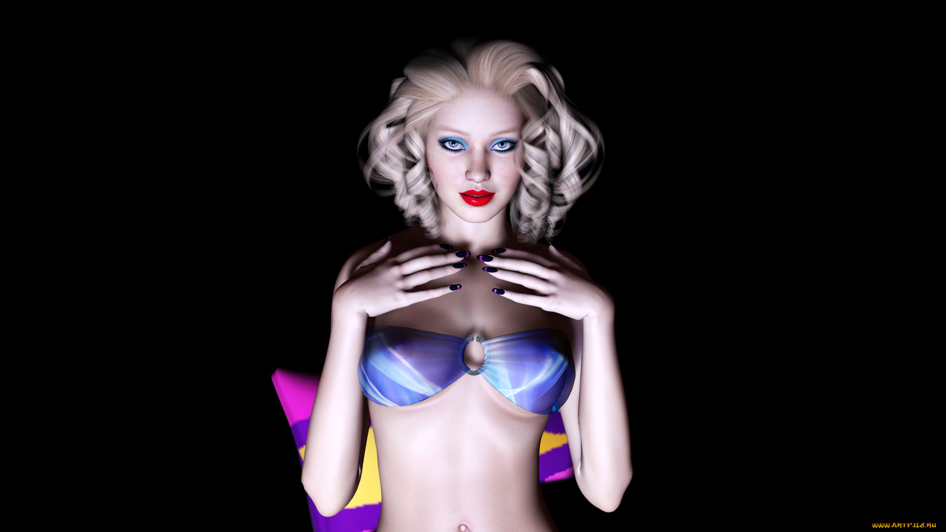 3д, графика, people, люди, девушка, взгляд