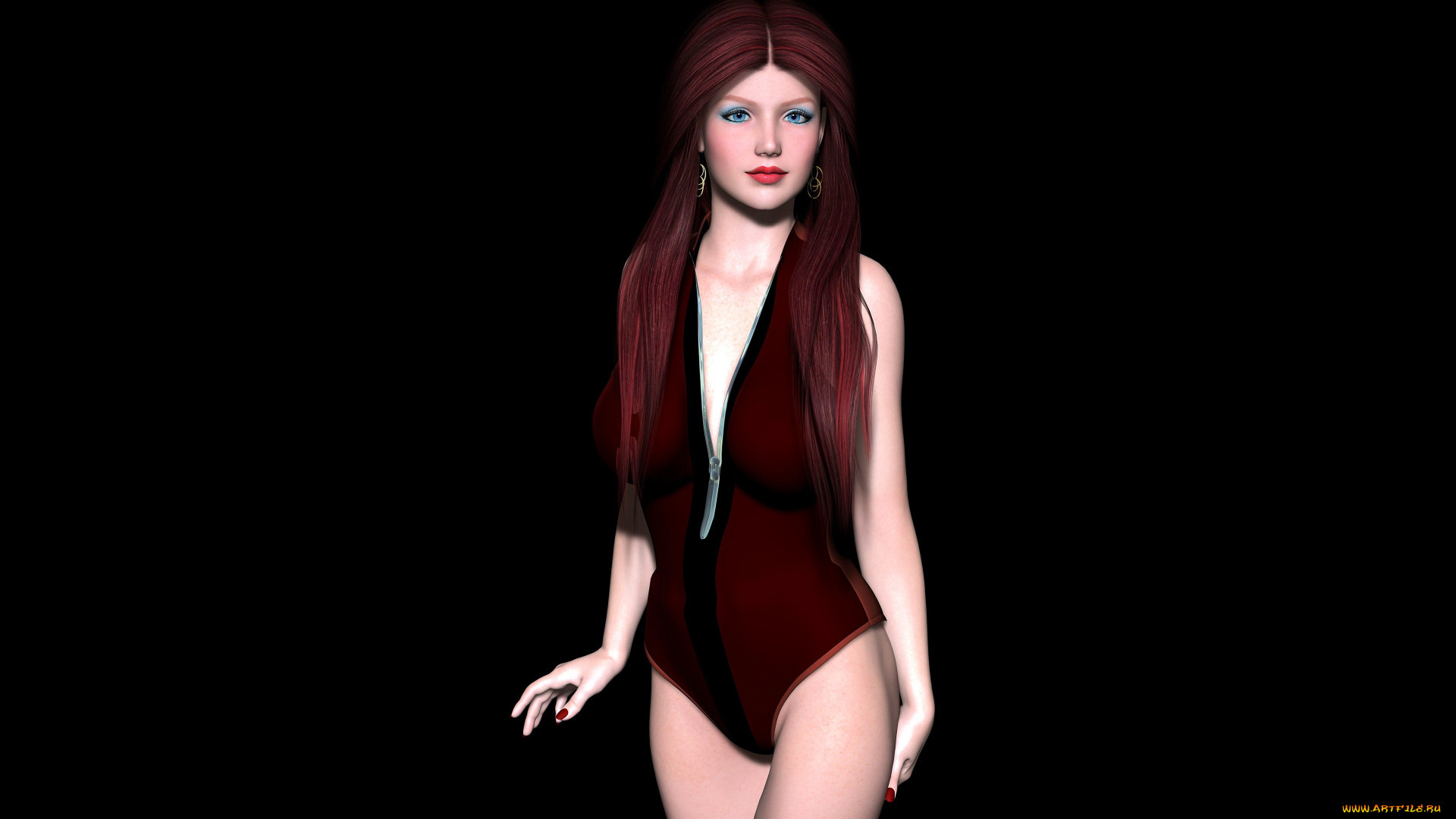 3д, графика, people, люди, взгляд, девушка