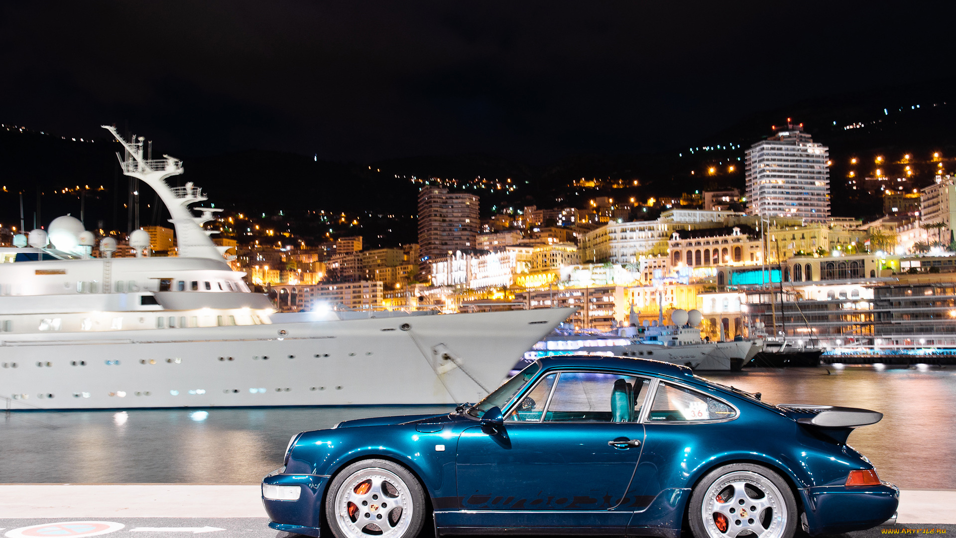 автомобили, porsche, turbo, 964