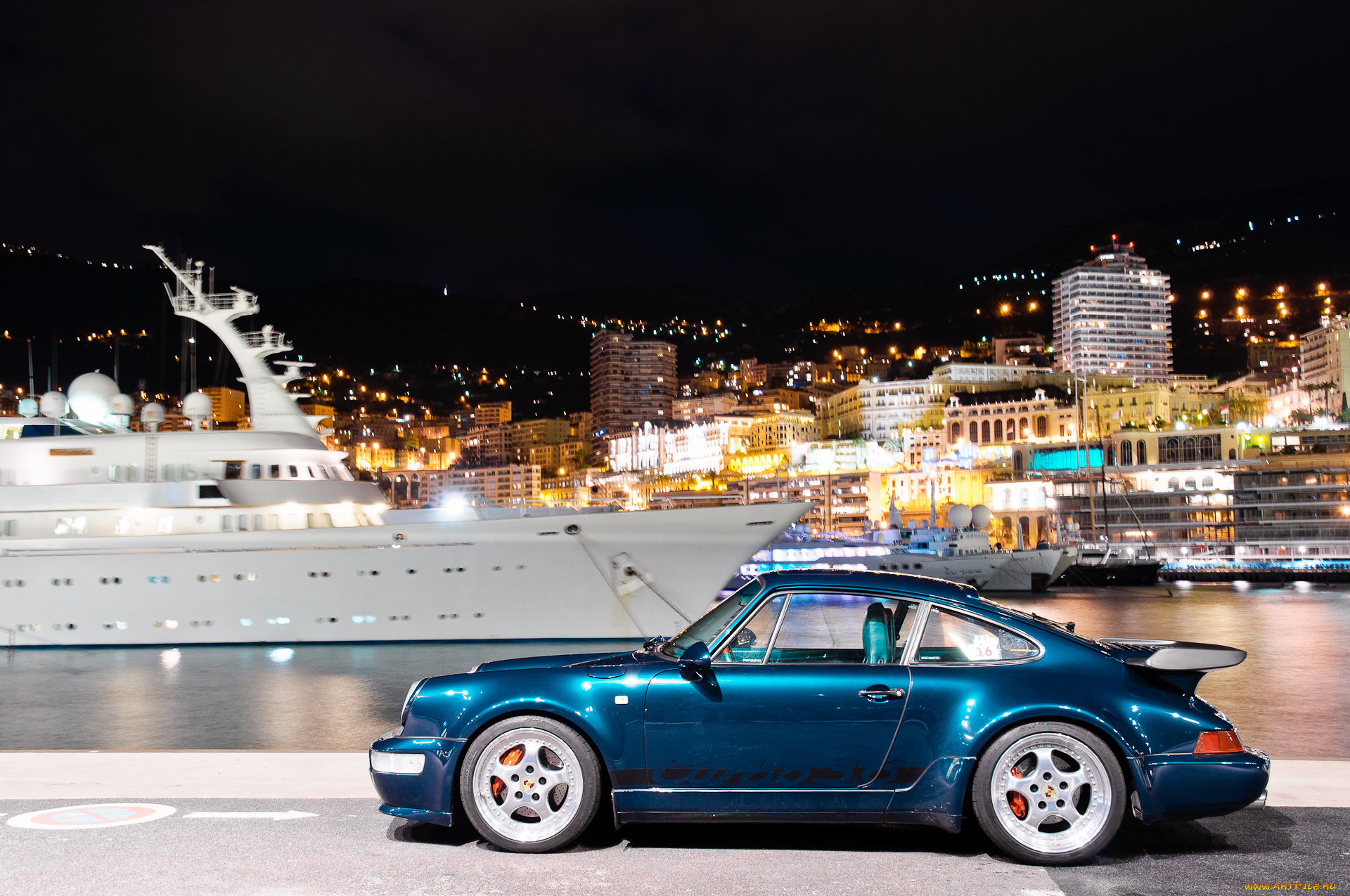 автомобили, porsche, turbo, 964