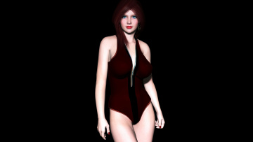 Картинка 3д графика people люди взгляд девушка