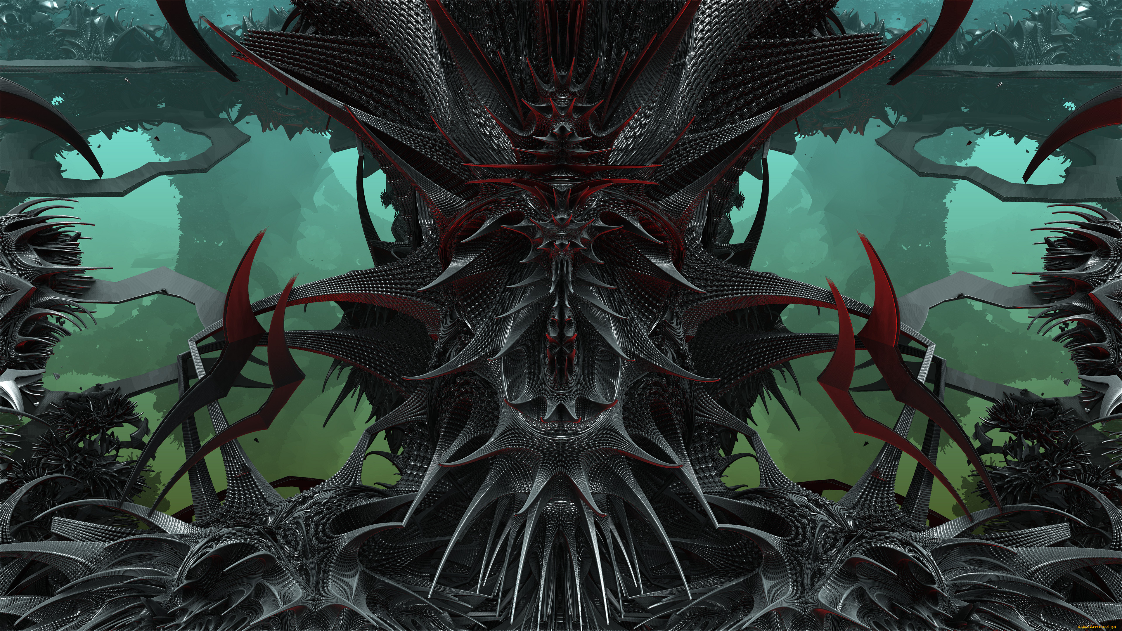 3д, графика, fractal, фракталы, узор