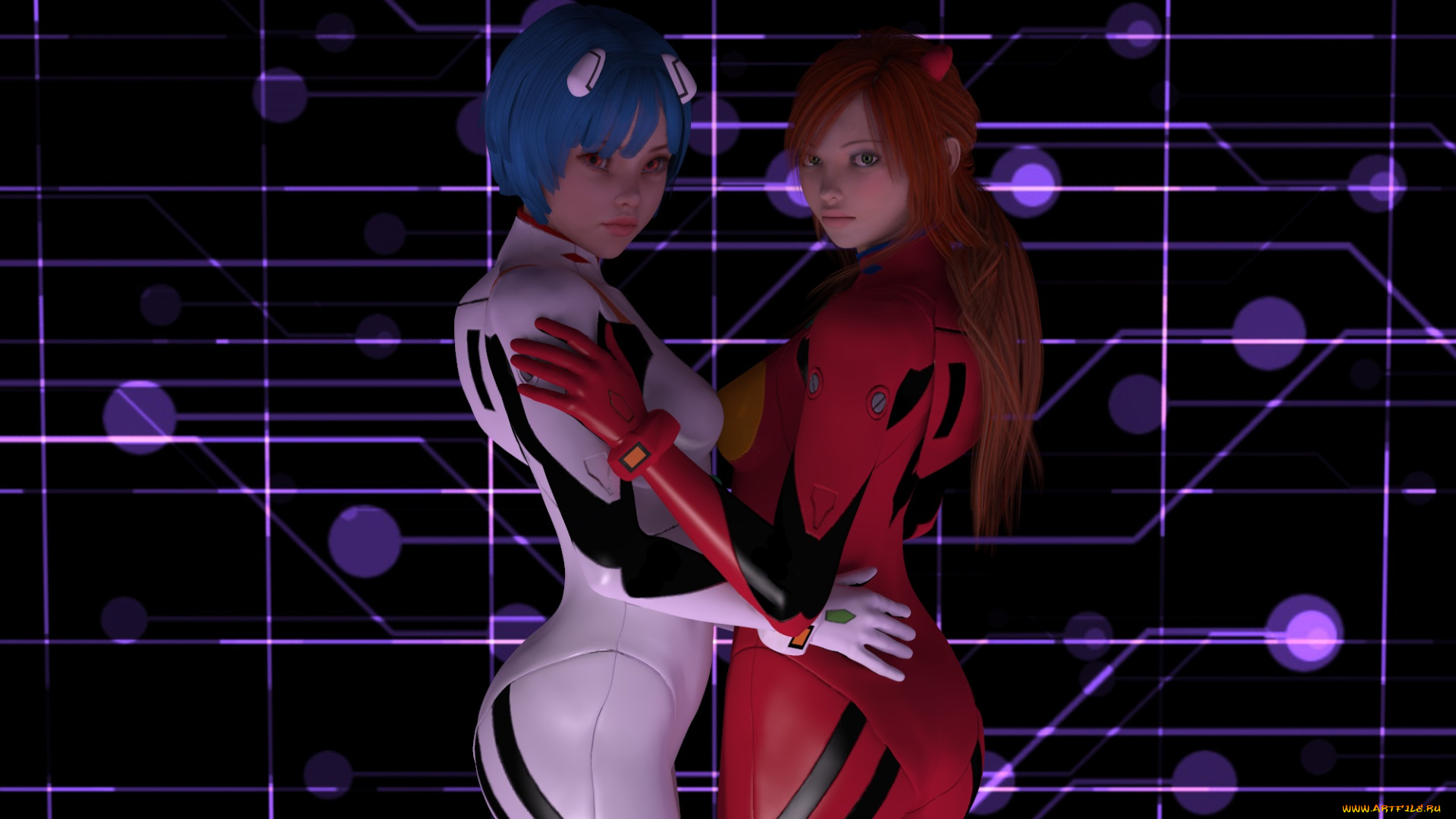 3д, графика, фантазия, , fantasy, фон, взгляд, девушки