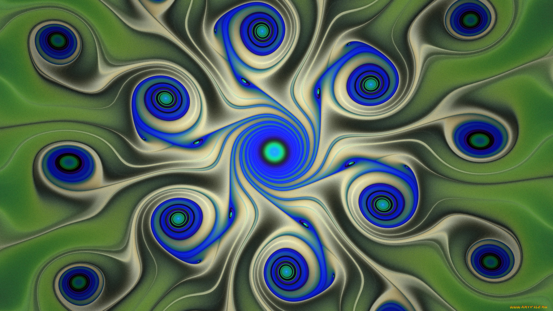 3д, графика, фракталы, , fractal, узор, цвета, фон