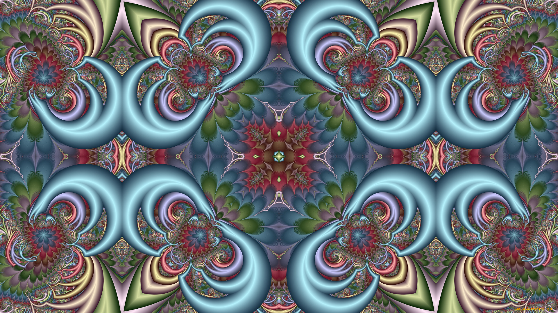 3д, графика, фракталы, , fractal, узор, фон, цвета