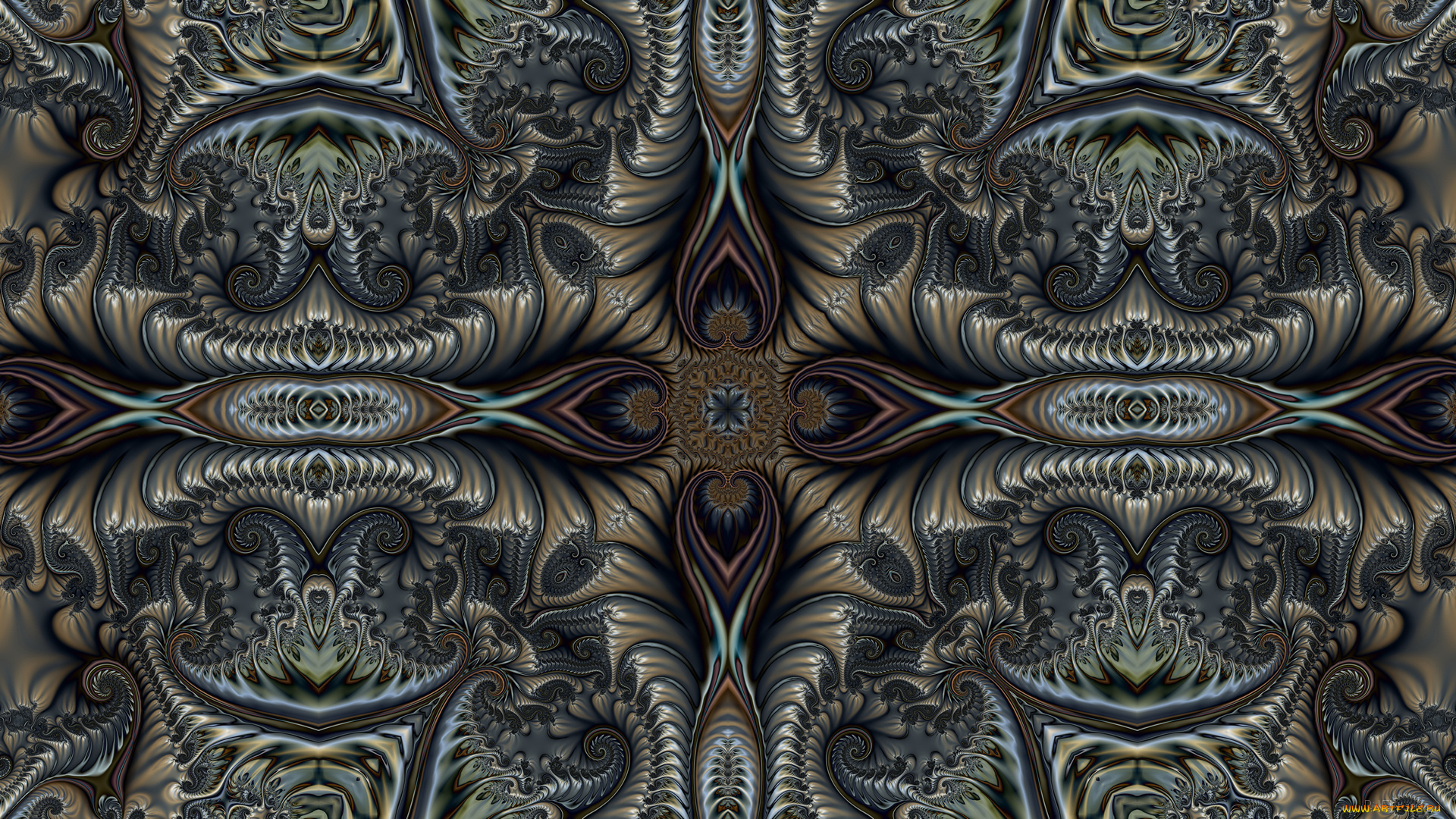 3д, графика, фракталы, , fractal, узор, фон, цвета