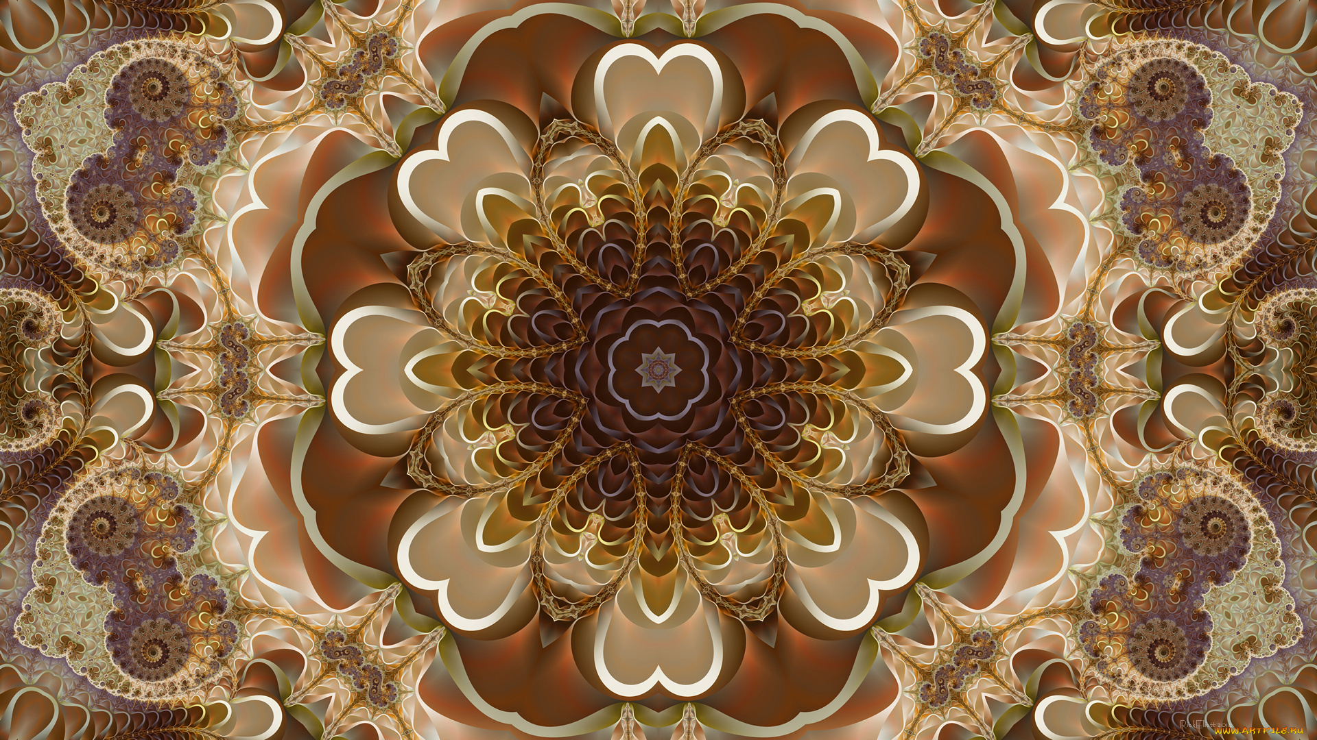 3д, графика, фракталы, , fractal, узор, фон, цвета