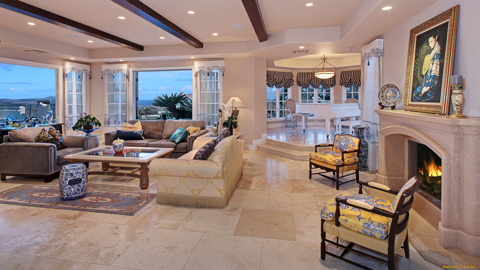 интерьер, гостиная, furniture, table, living, room, стиль, стол, мебель, style