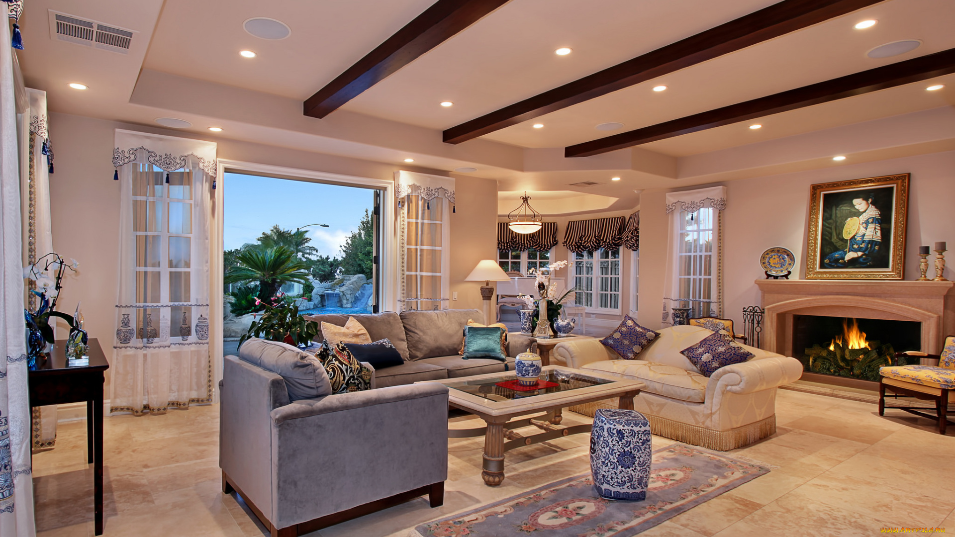 интерьер, гостиная, стиль, дизайн, мебель