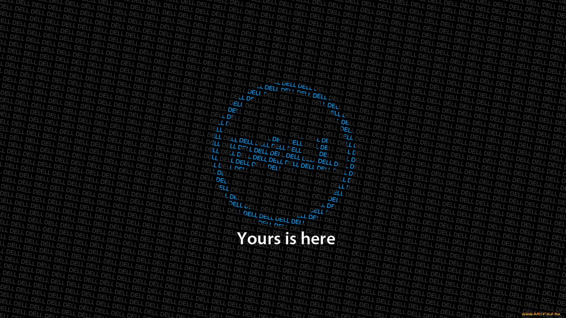 компьютеры, dell, фон, логотип