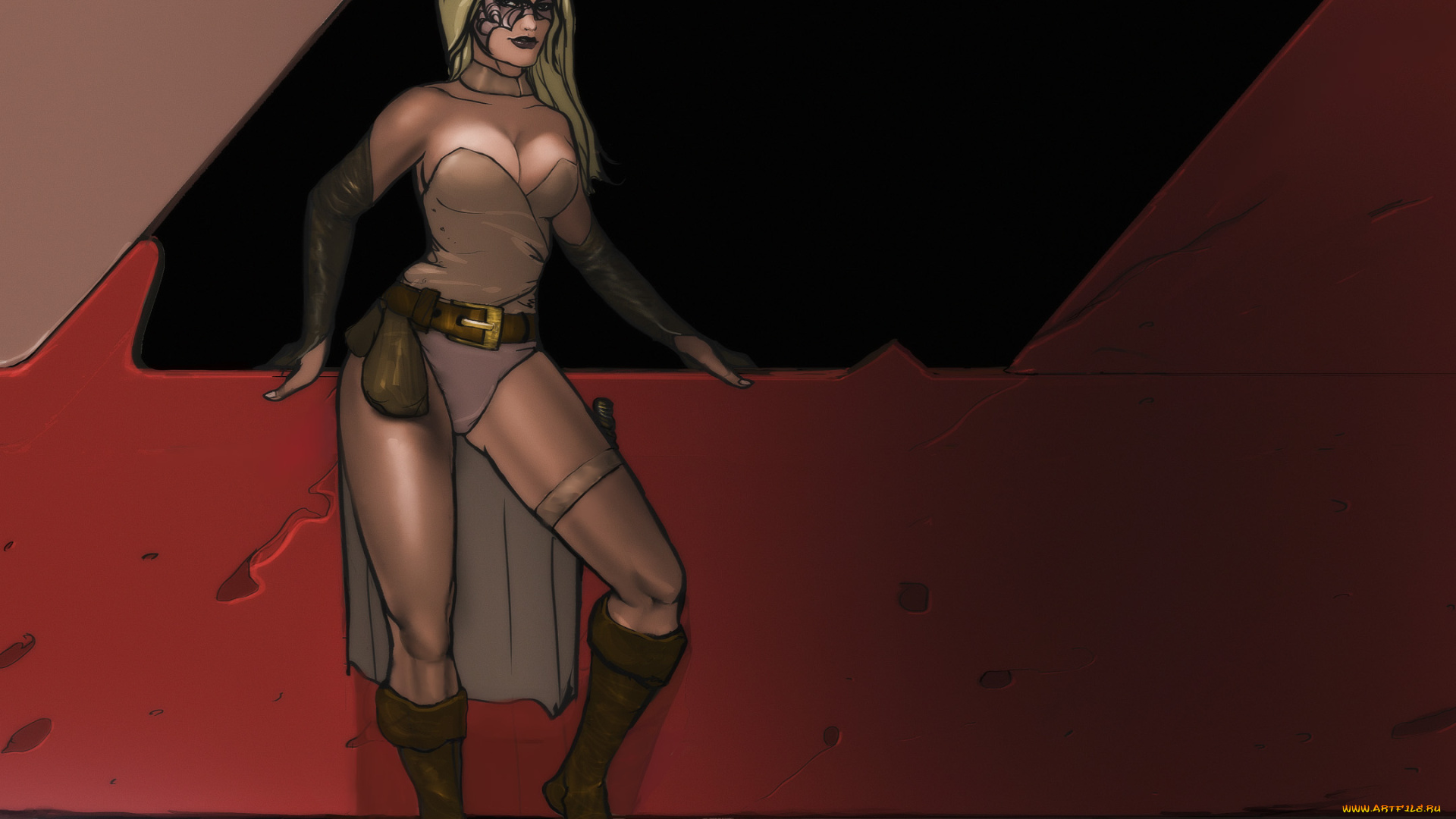 рисованные, люди, девушка, взгляд