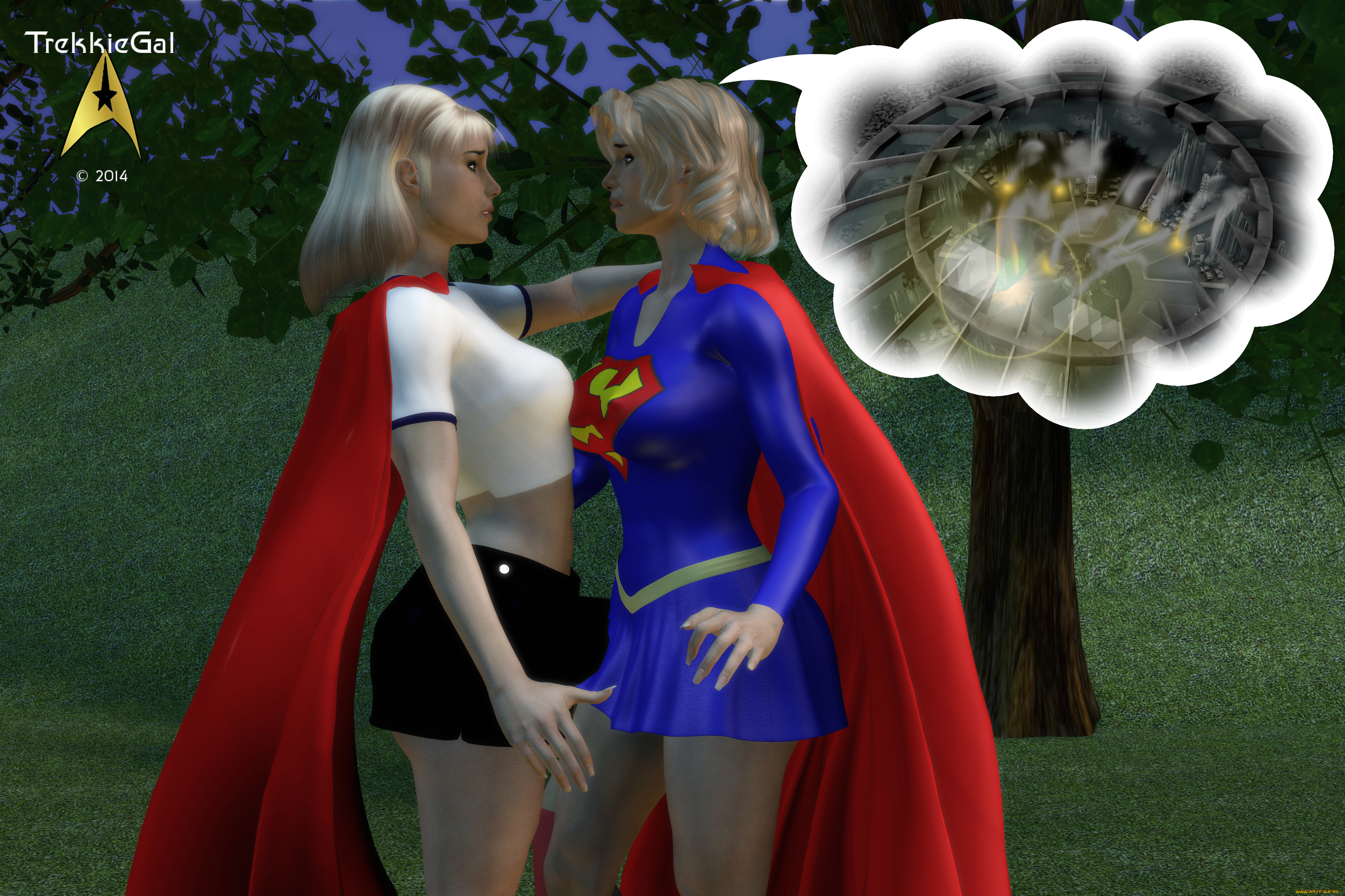 3д, графика, фантазия, , fantasy, супермены