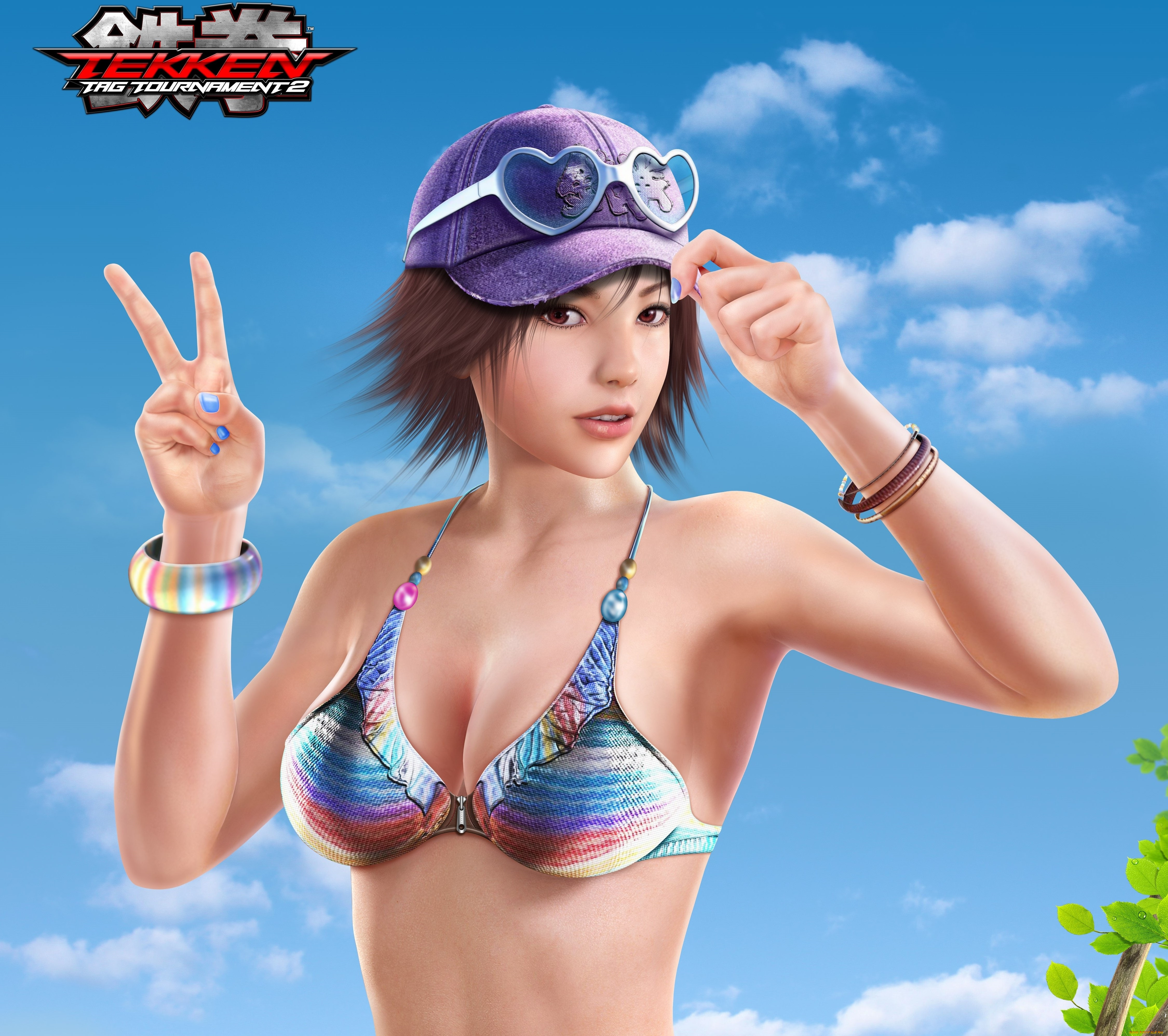 видео, игры, tekken, tag, tournament, 2, жест, девушка, взгляд