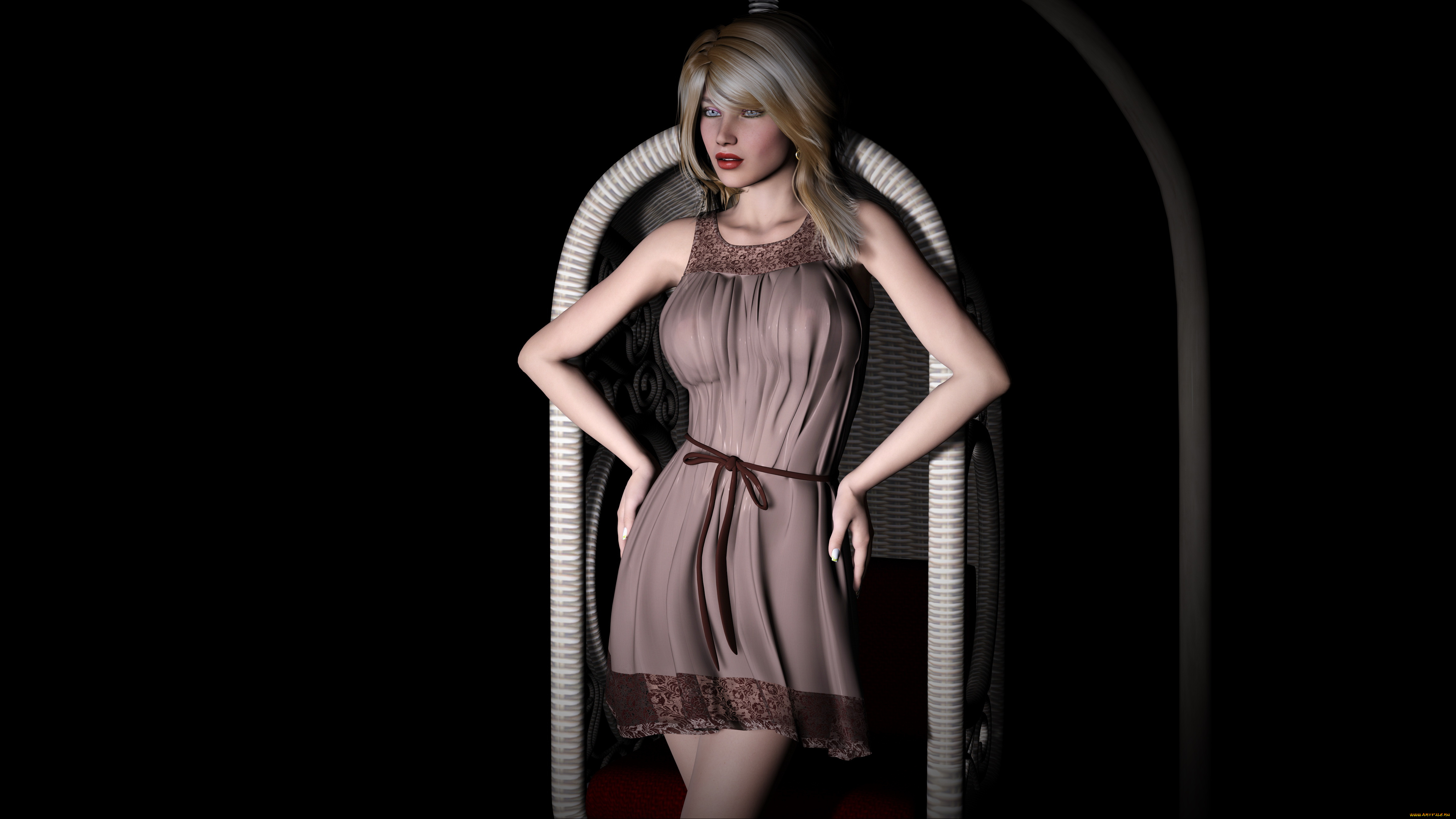 3д, графика, люди, , people, девушка, фон, взгляд