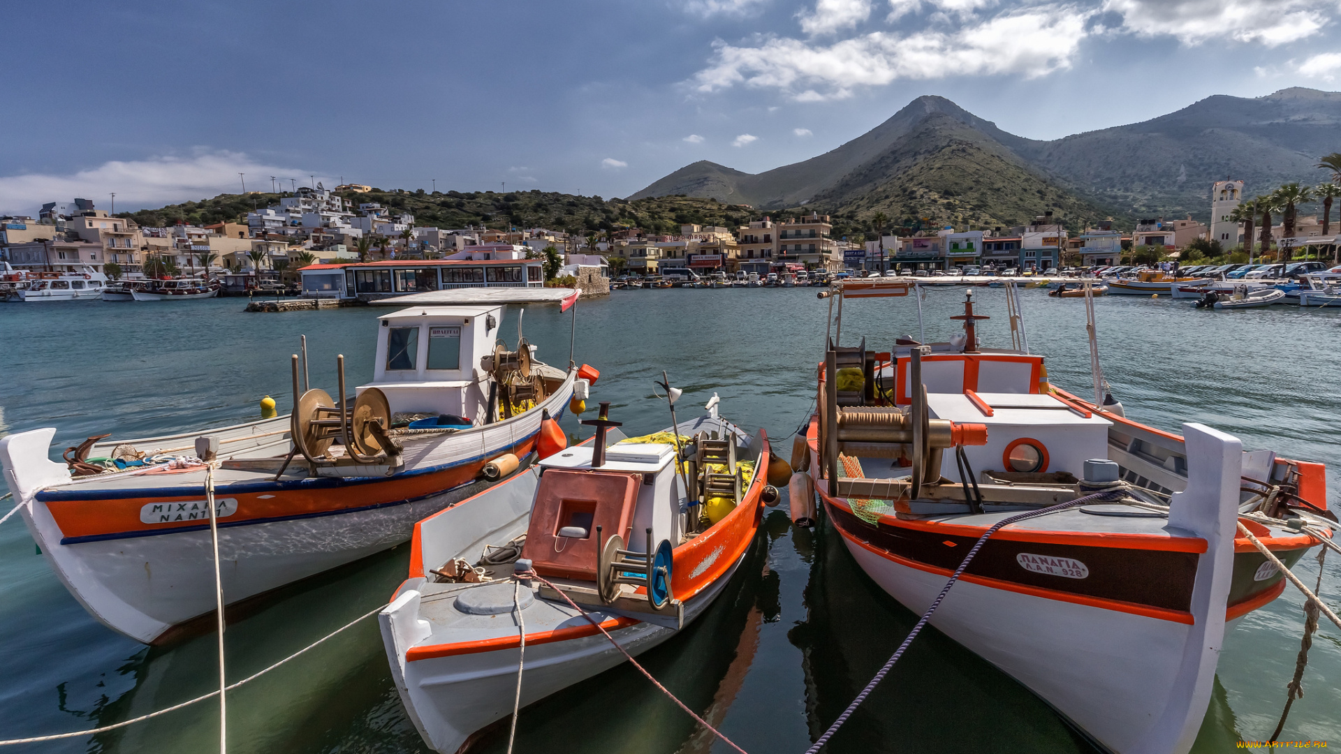 корабли, баркасы, , , буксиры, гавань, причал, город