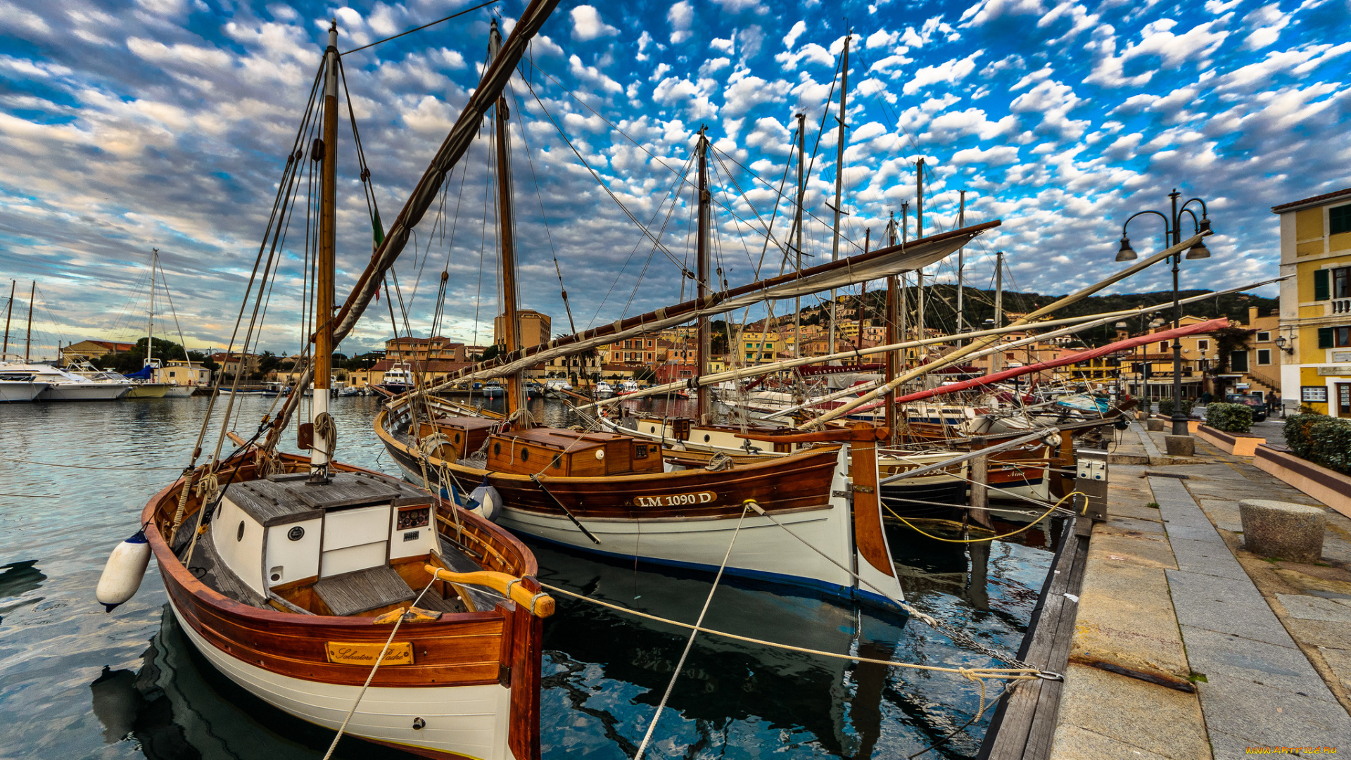 корабли, другое, суда, рыбацкие, причал