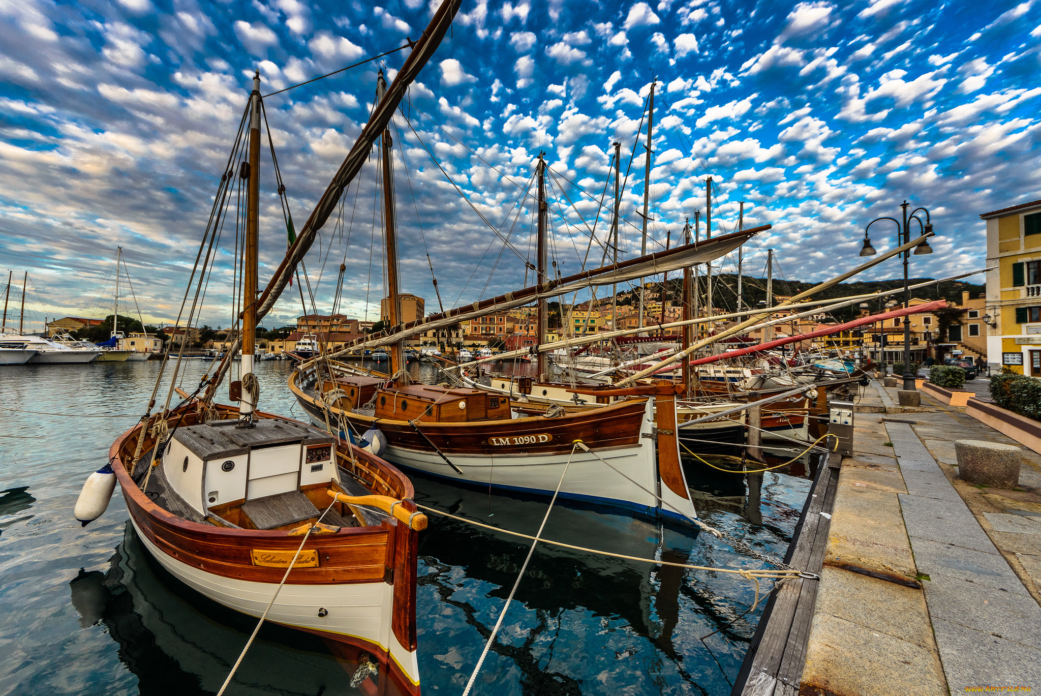 корабли, другое, суда, рыбацкие, причал