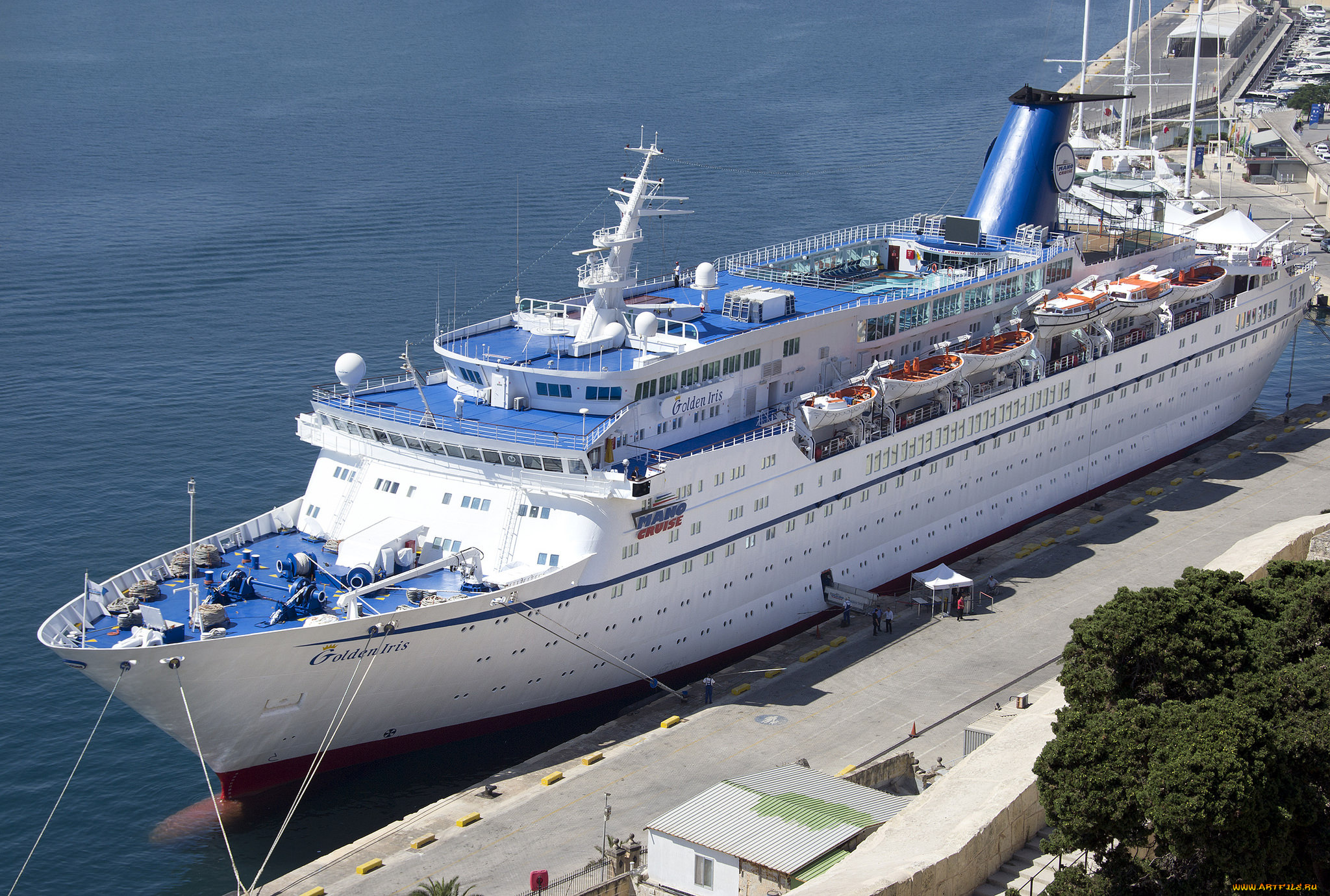 golden, iris, корабли, лайнеры, океанский, лайнер, причал, круиз