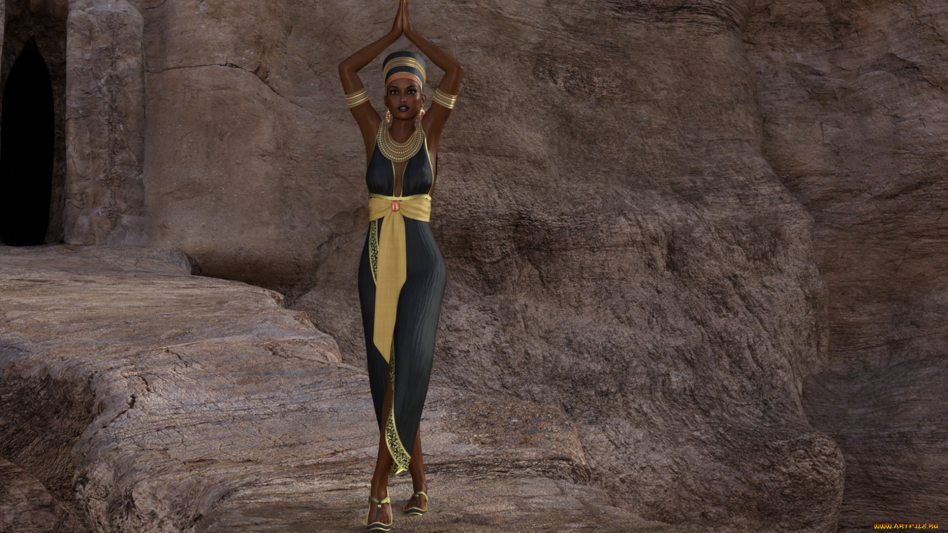 3д, графика, фантазия, , fantasy, фон, взгляд, девушка