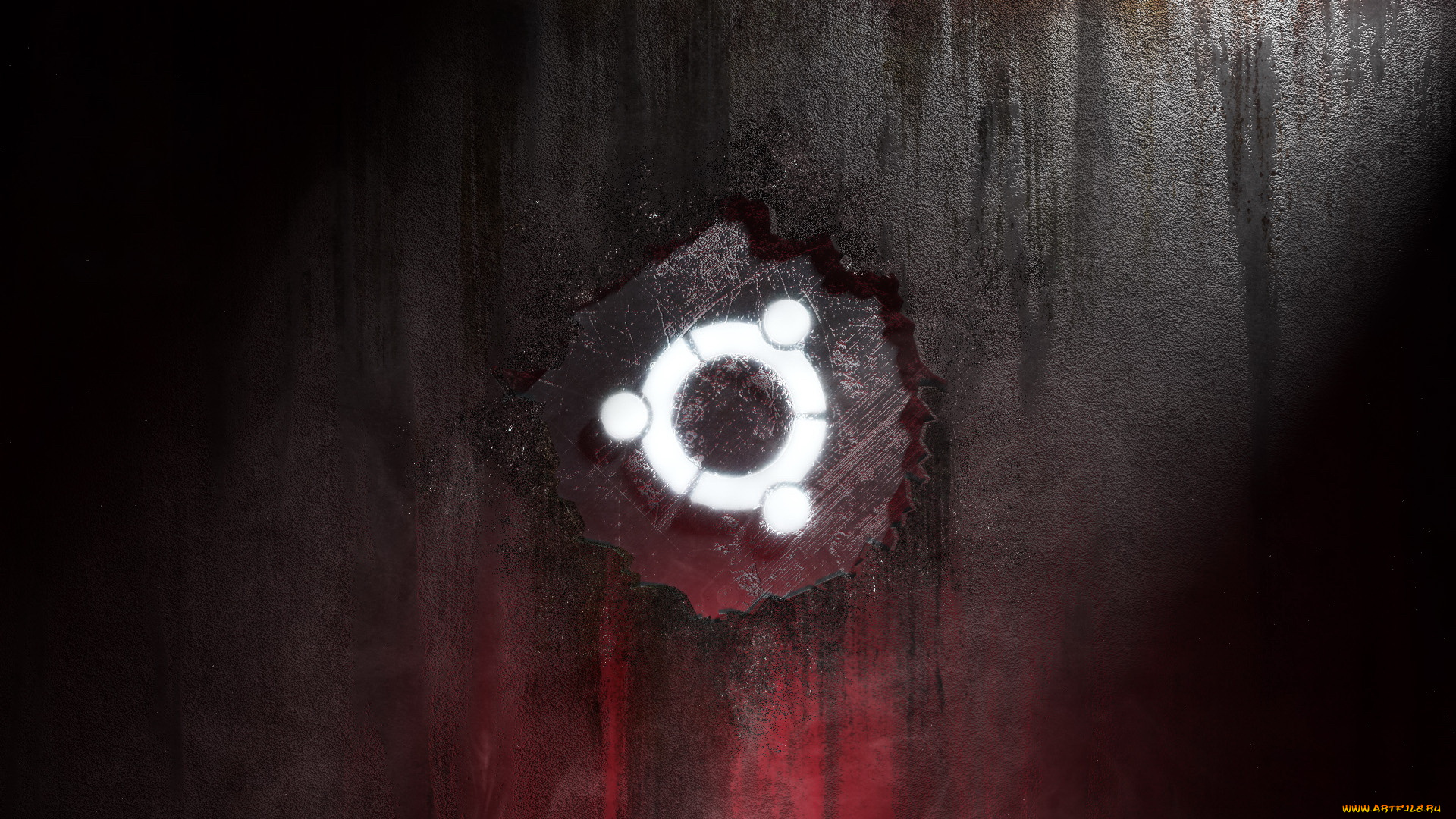 компьютеры, ubuntu, linux, фон, логотип