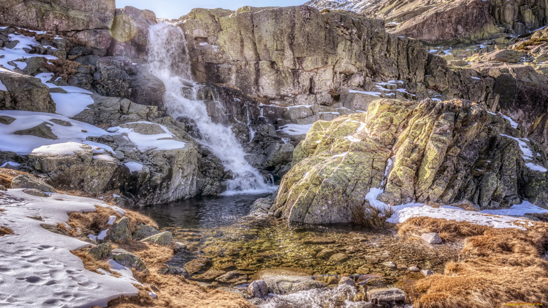 природа, водопады, водопад, река, лес