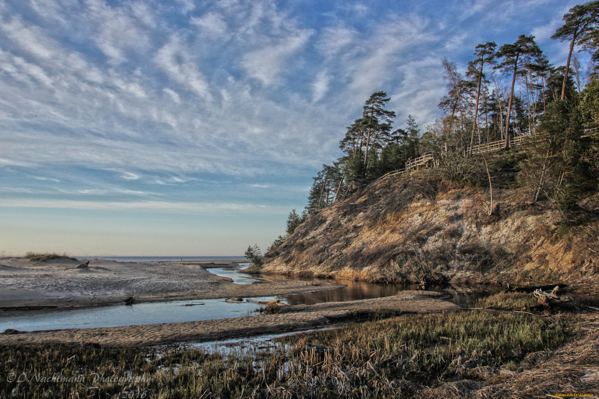 природа, побережье, рассвет