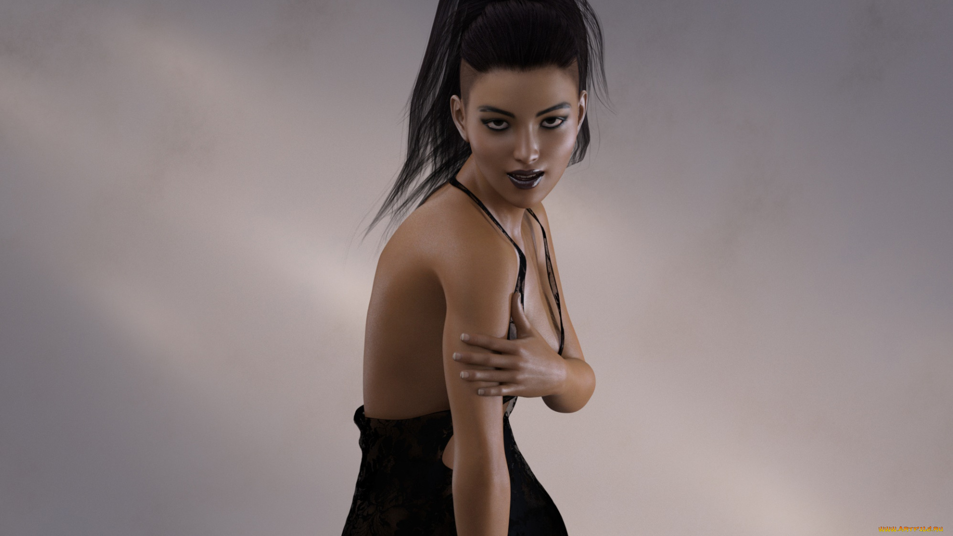 3д, графика, люди, , people, фон, взгляд, девушка