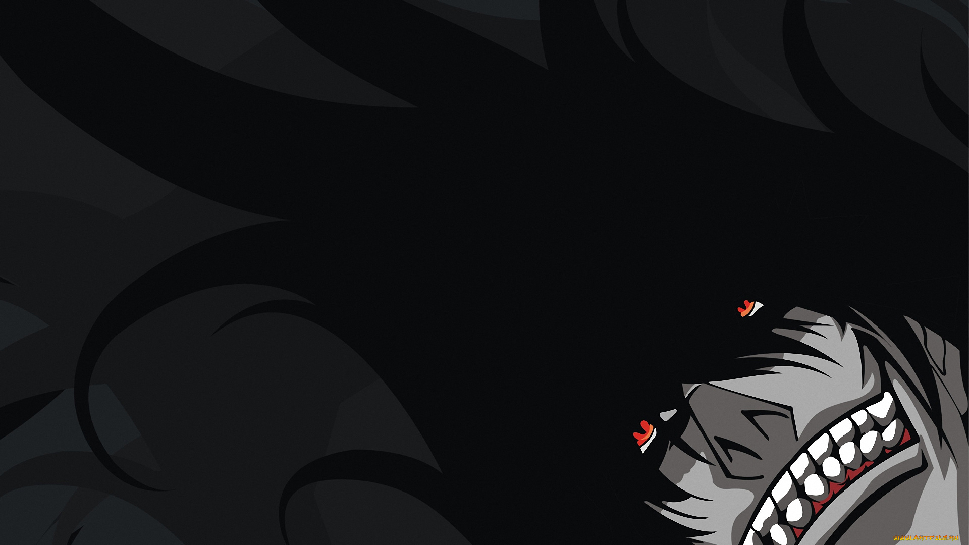 аниме, hellsing, вампир, alucard, vampire, dracula, взгляд, дракула, алукард