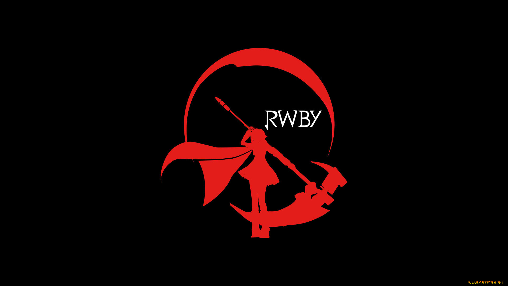 аниме, rwby, силуэт