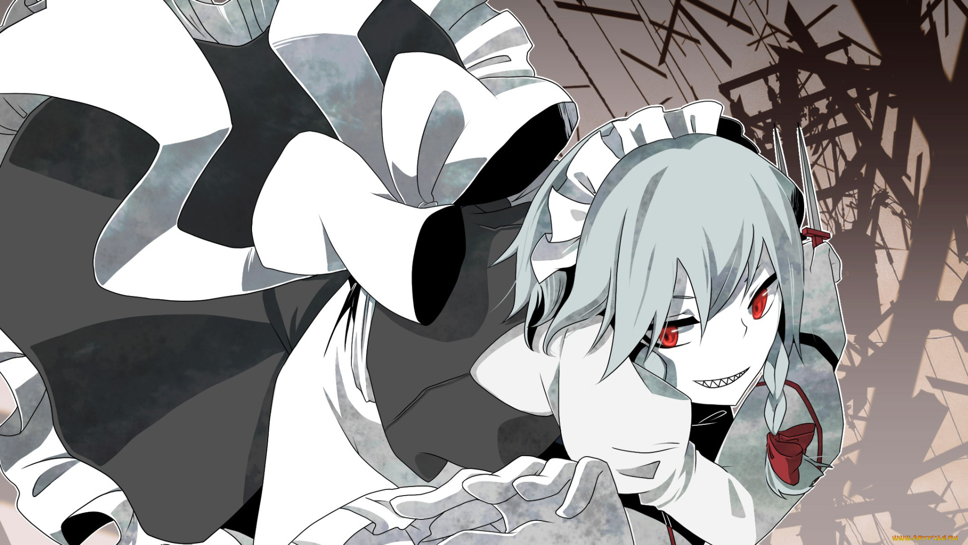 аниме, touhou, девушка