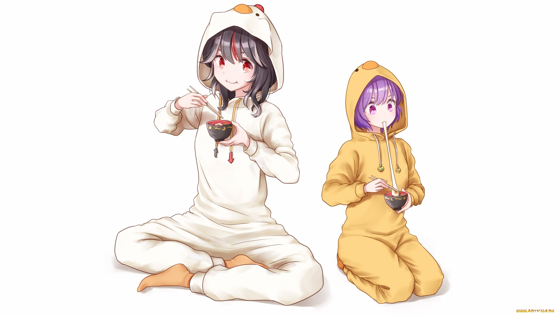 аниме, touhou, девушки, взгляд, фон