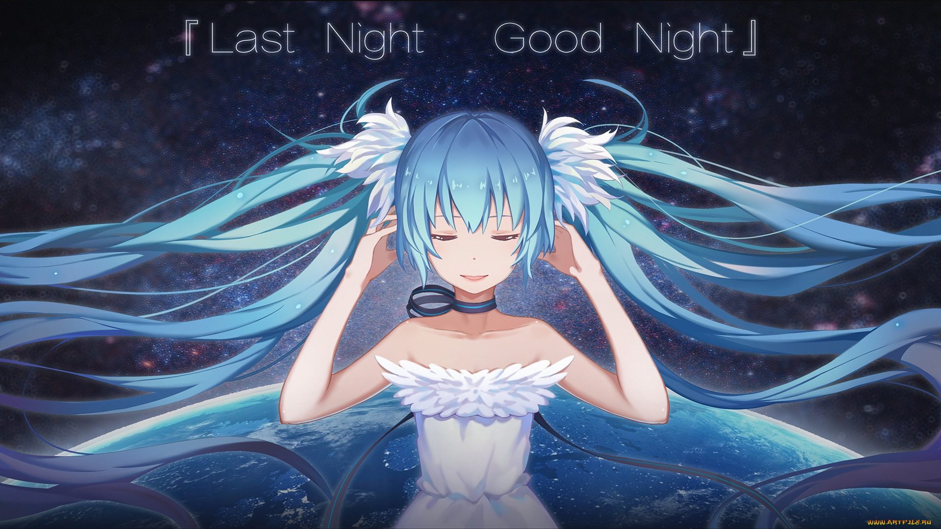 аниме, vocaloid, девушка