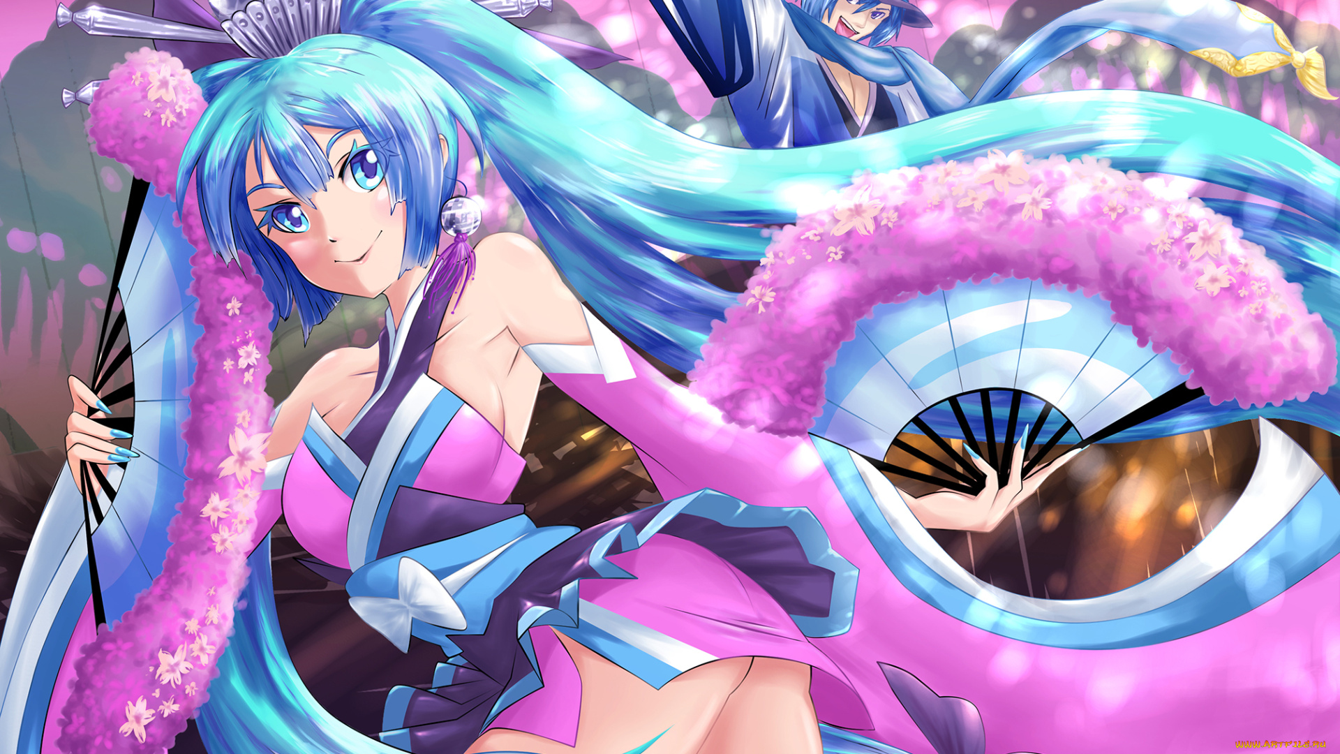 аниме, vocaloid, hatsune, miku