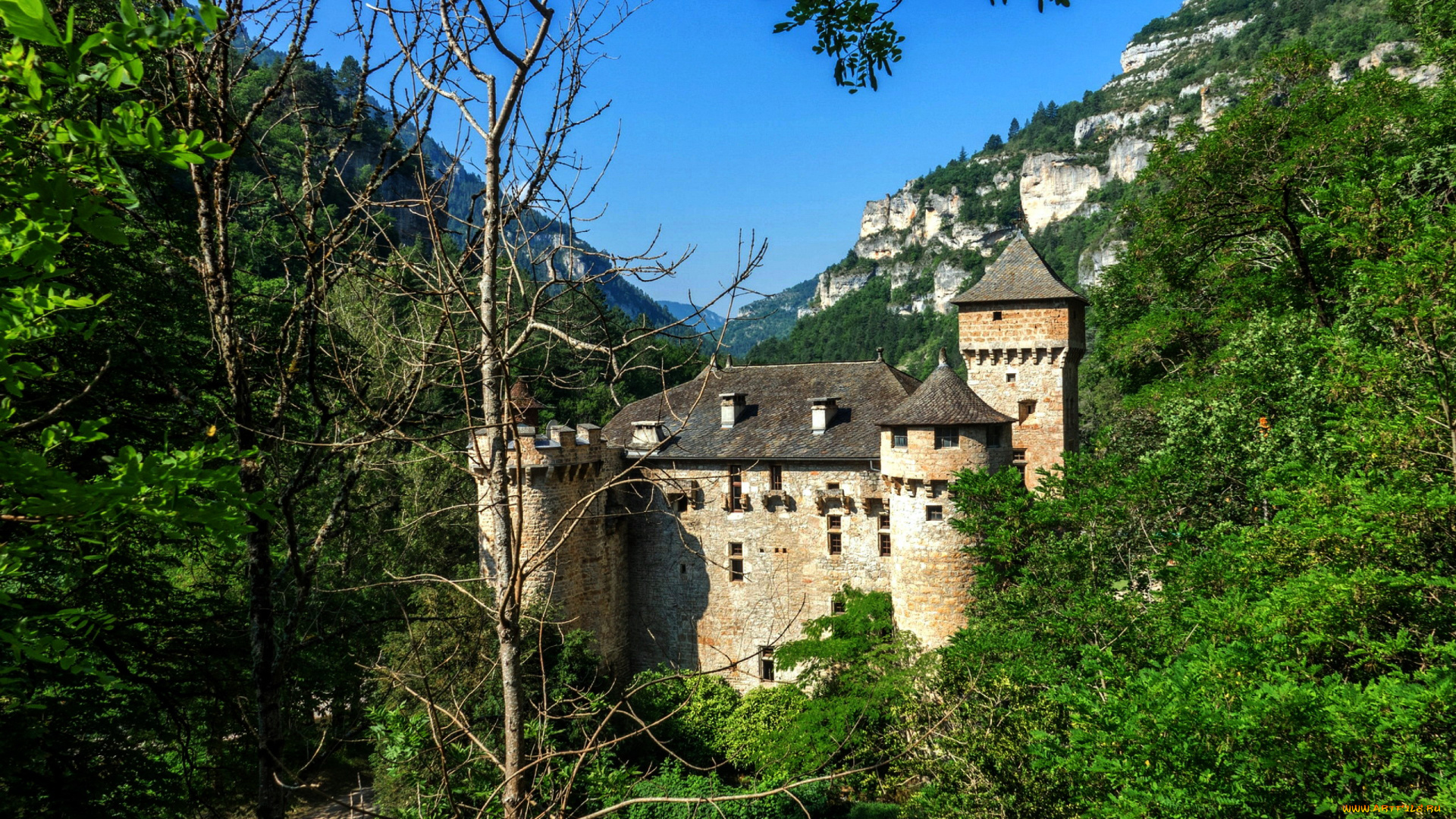 chateau, de, la, caze, , france, города, замки, франции, france, chateau, de, la, caze