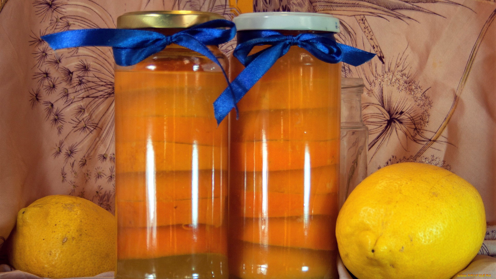 еда, консервация, банты, лимоны, банки