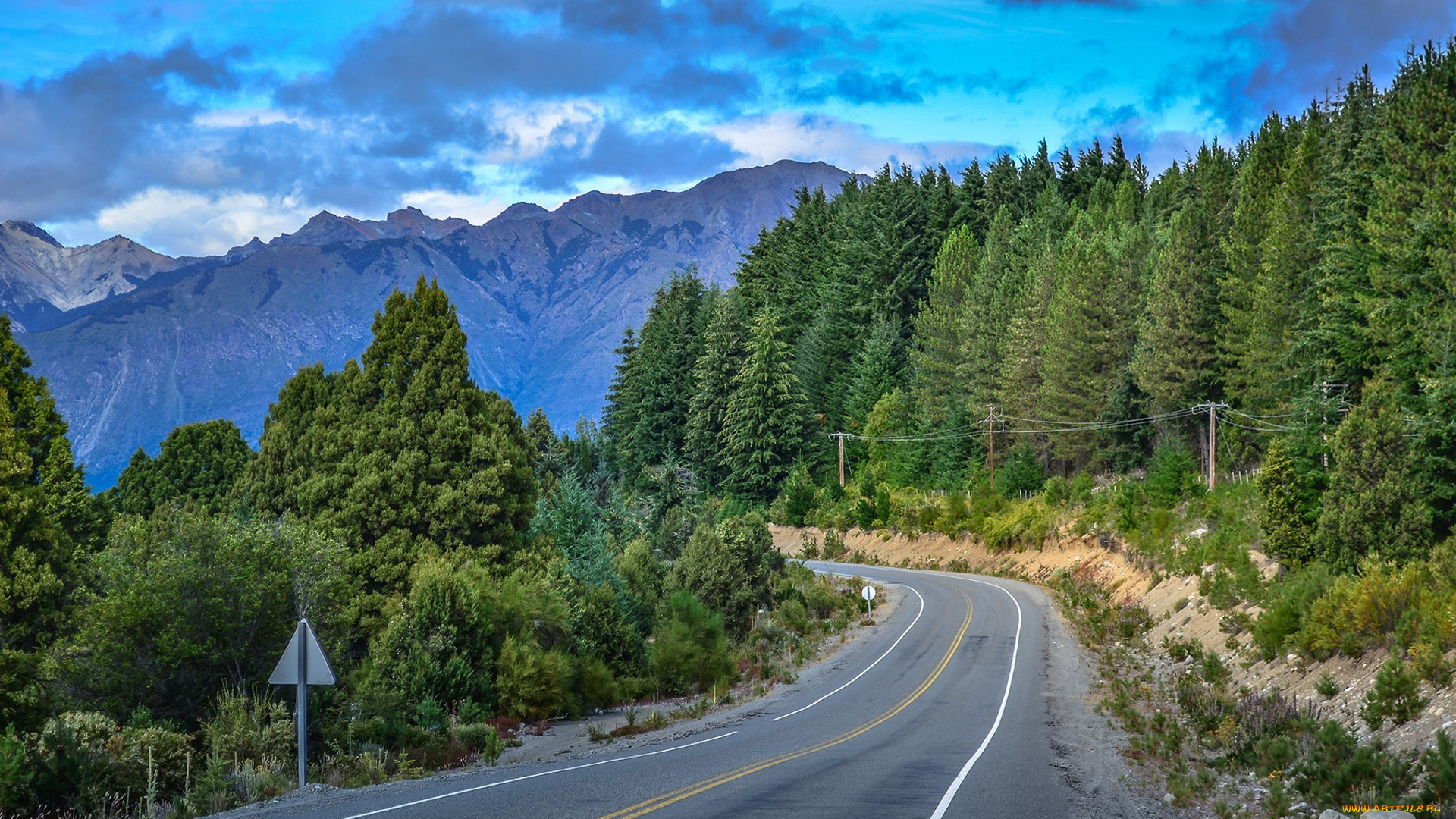 природа, дороги, простор