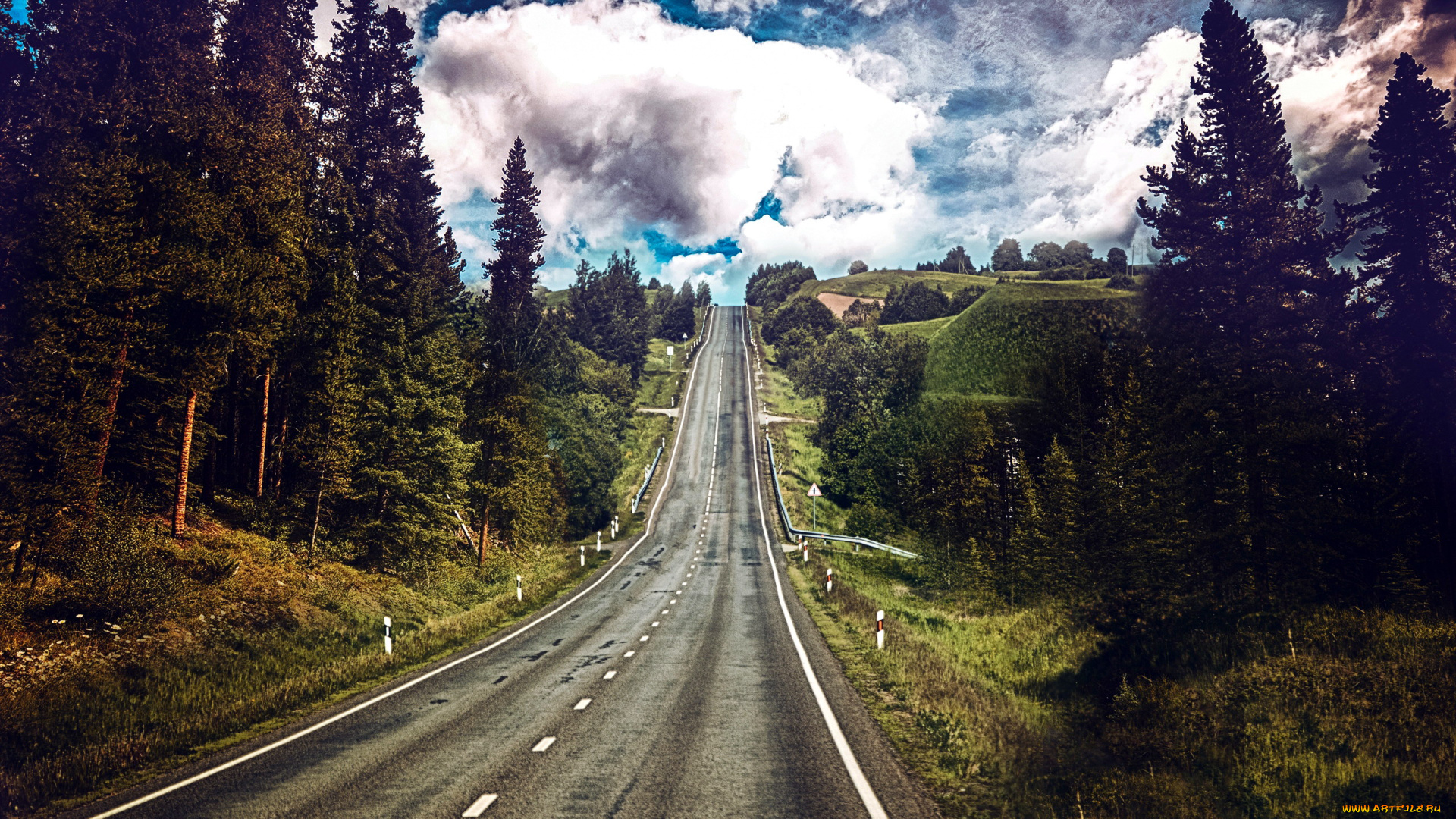 природа, дороги, шоссе