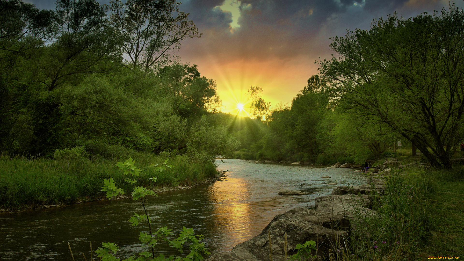 природа, реки, озера, простор