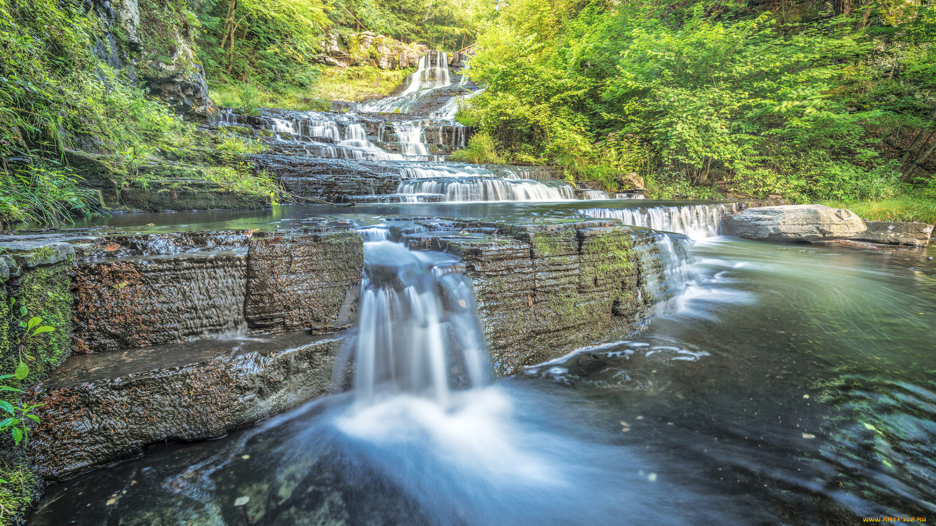 природа, водопады, простор