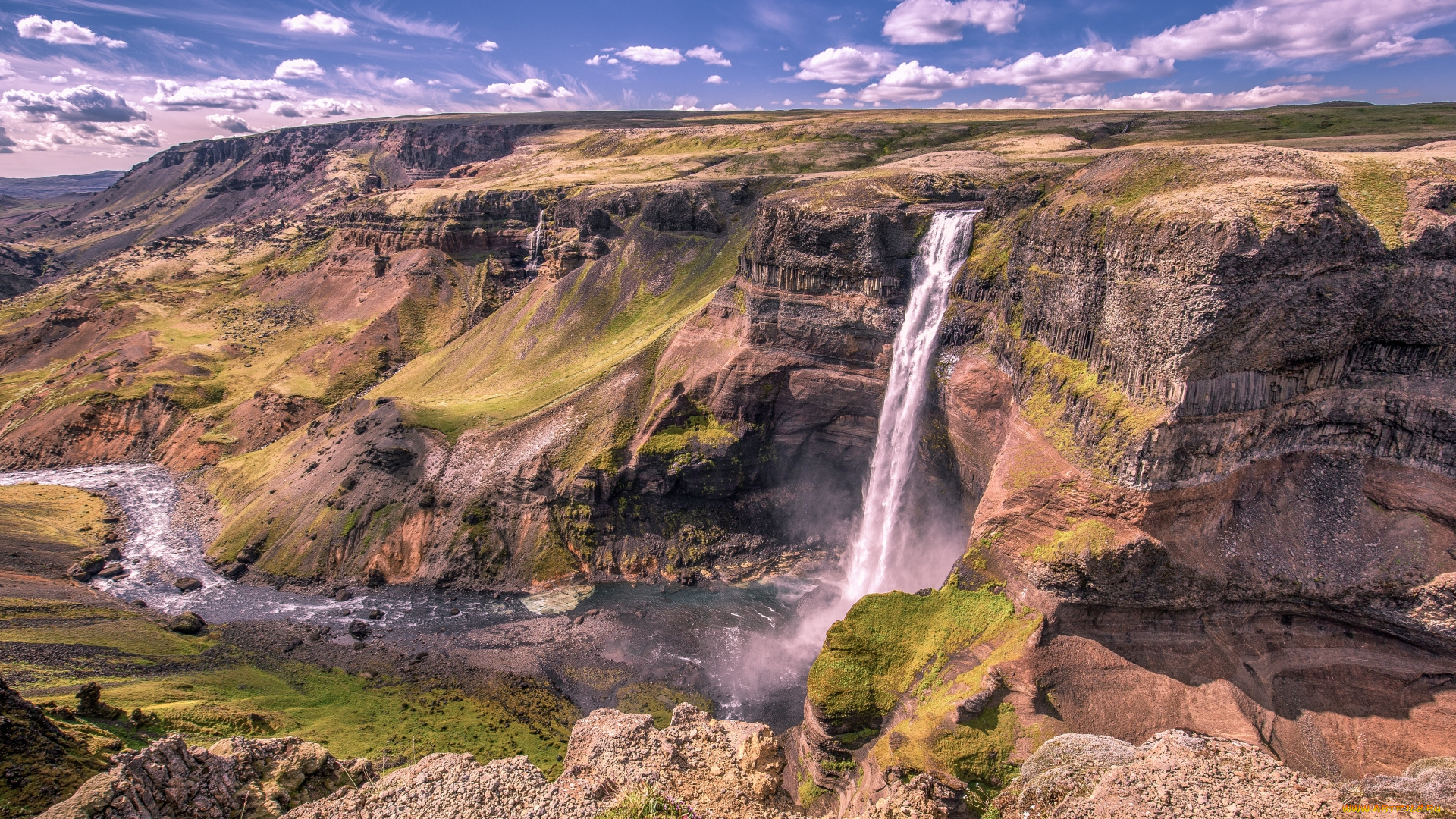 природа, водопады, простор