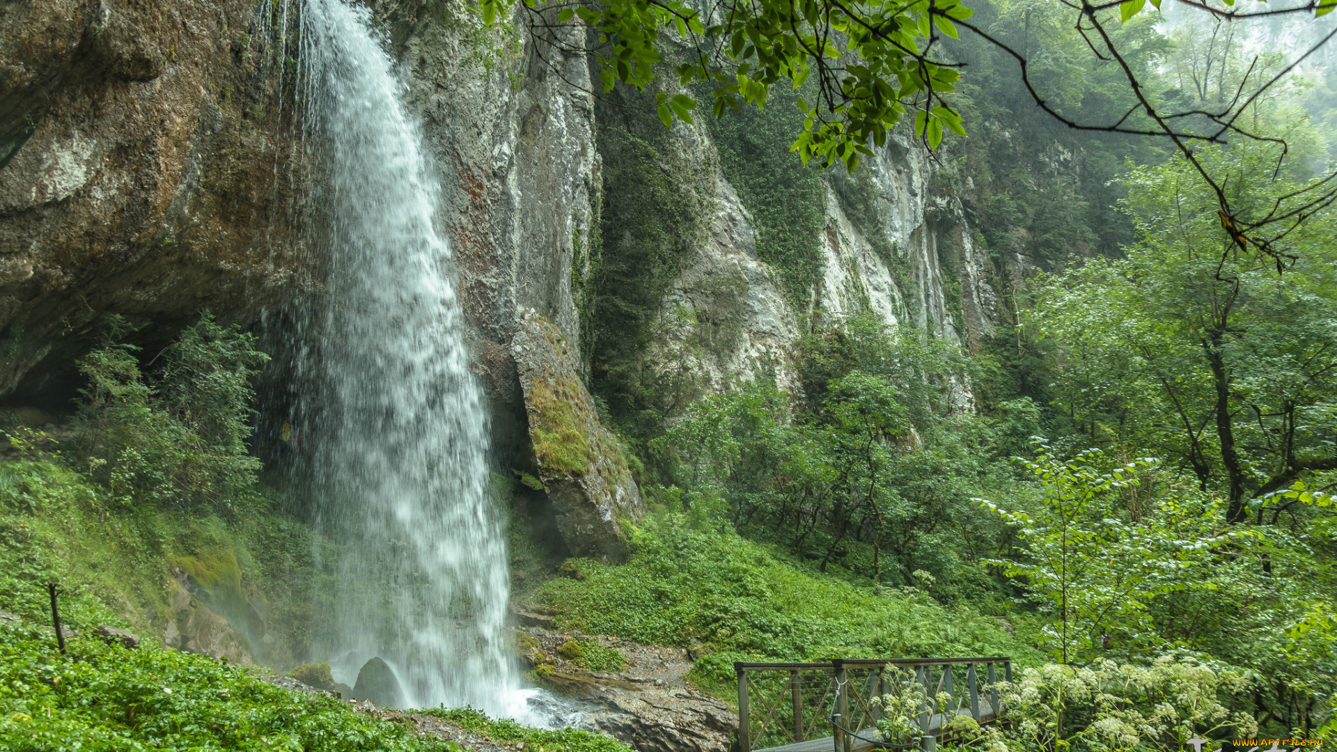 природа, водопады, простор