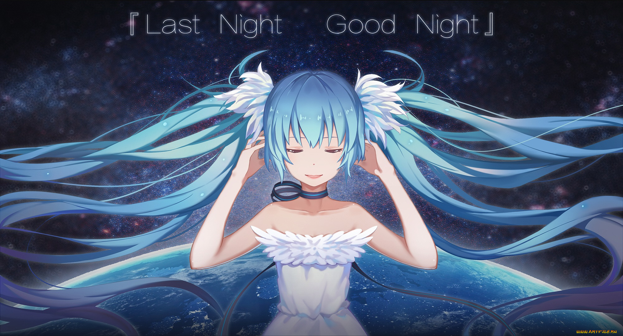 аниме, vocaloid, девушка