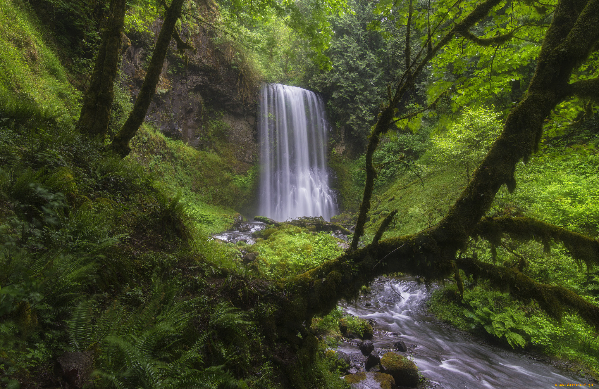 природа, водопады, простор