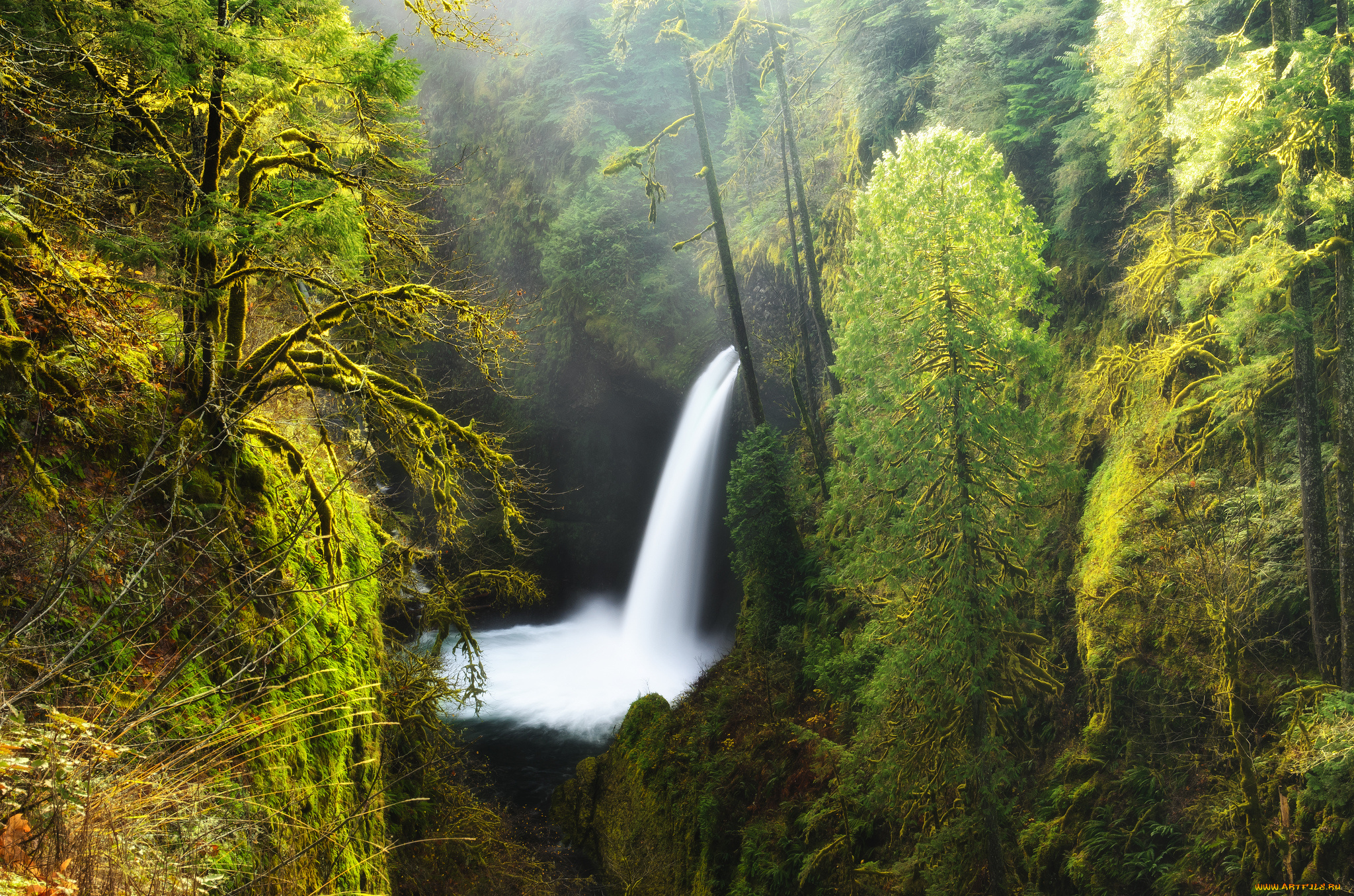 природа, водопады, простор
