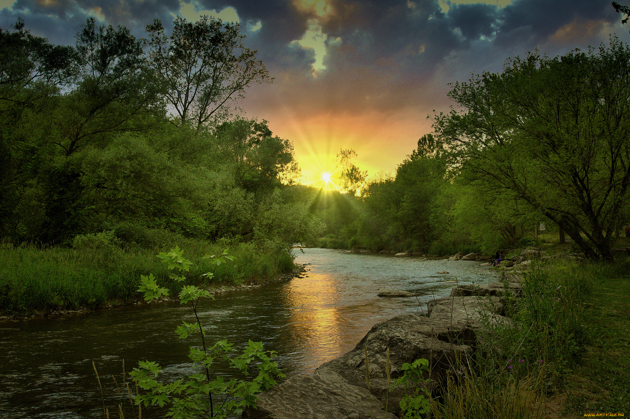 природа, реки, озера, простор