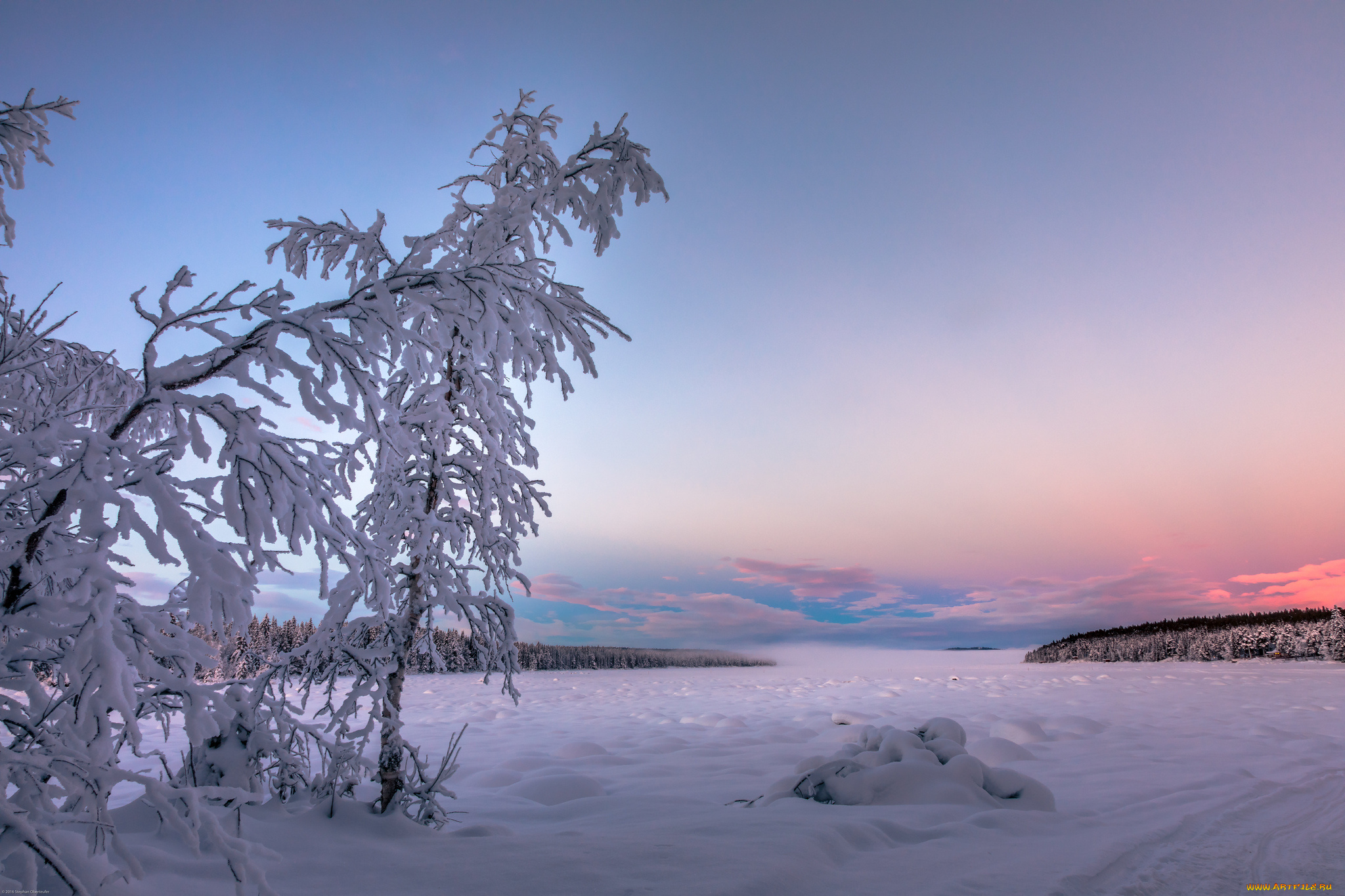 природа, зима, простор