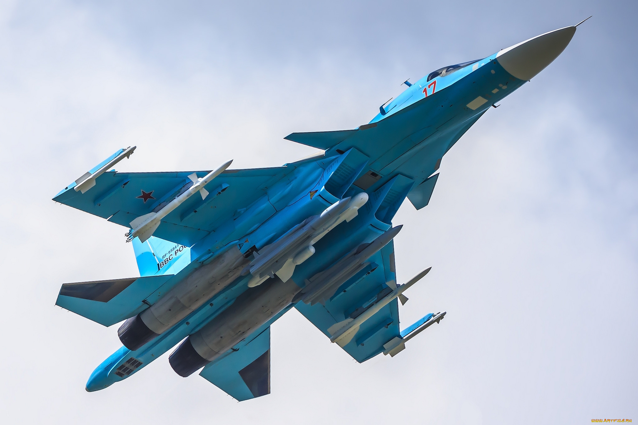 su-34, авиация, боевые, самолёты, бомбардировщик