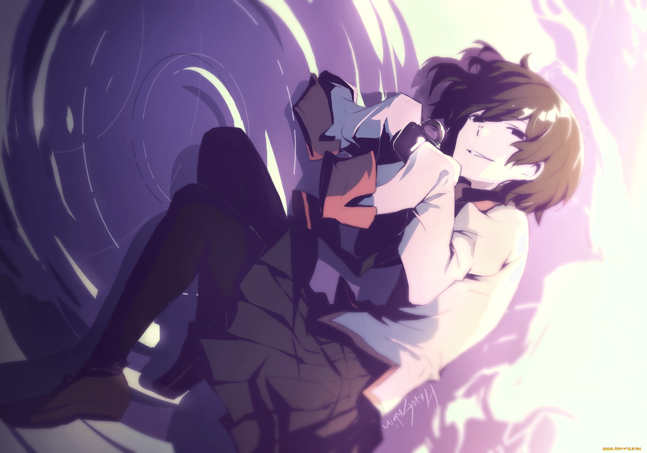 аниме, bakemonogatari, owarimonogatari